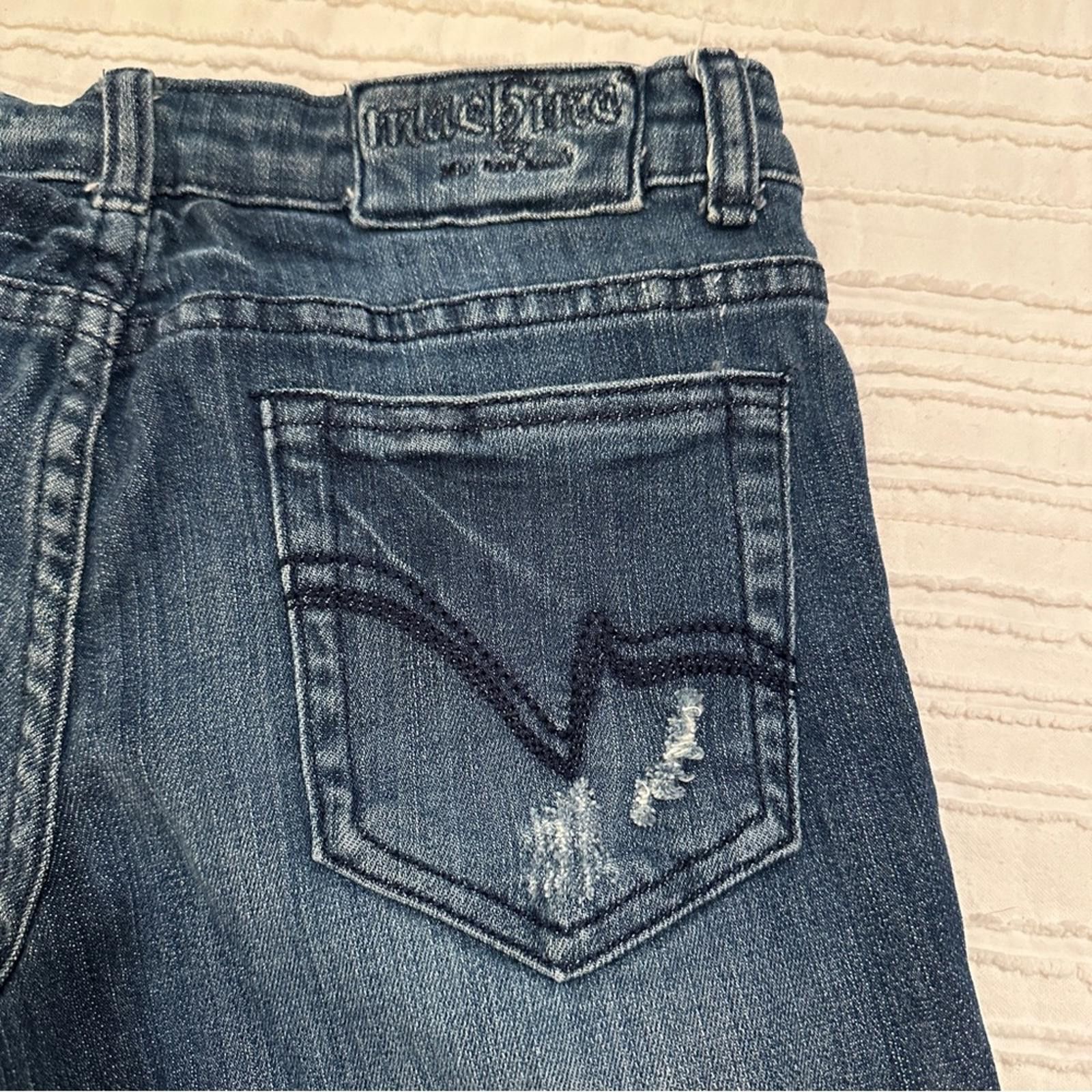 Rage Against The Machine Machine Denim Low Rise Flare Juniors 7 Distressed Bootcut 28 Size 30" / US 8 / IT 44 - 7 Thumbnail