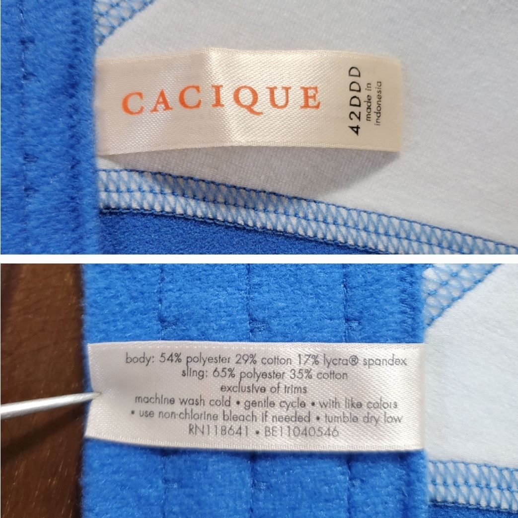 Other Cacique 42DDD NEW Bra Wire-free Sports Soft Comfort Support Size ONE SIZE - 10 Thumbnail