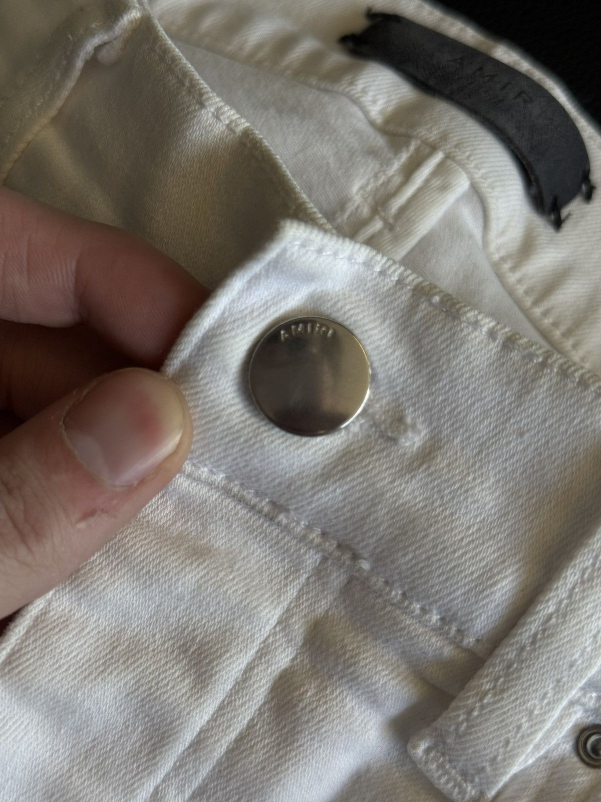 Amiri Amiri Straight Leg White Jeans Size 28 Clean Size US 28 / EU 44 - 11 Thumbnail