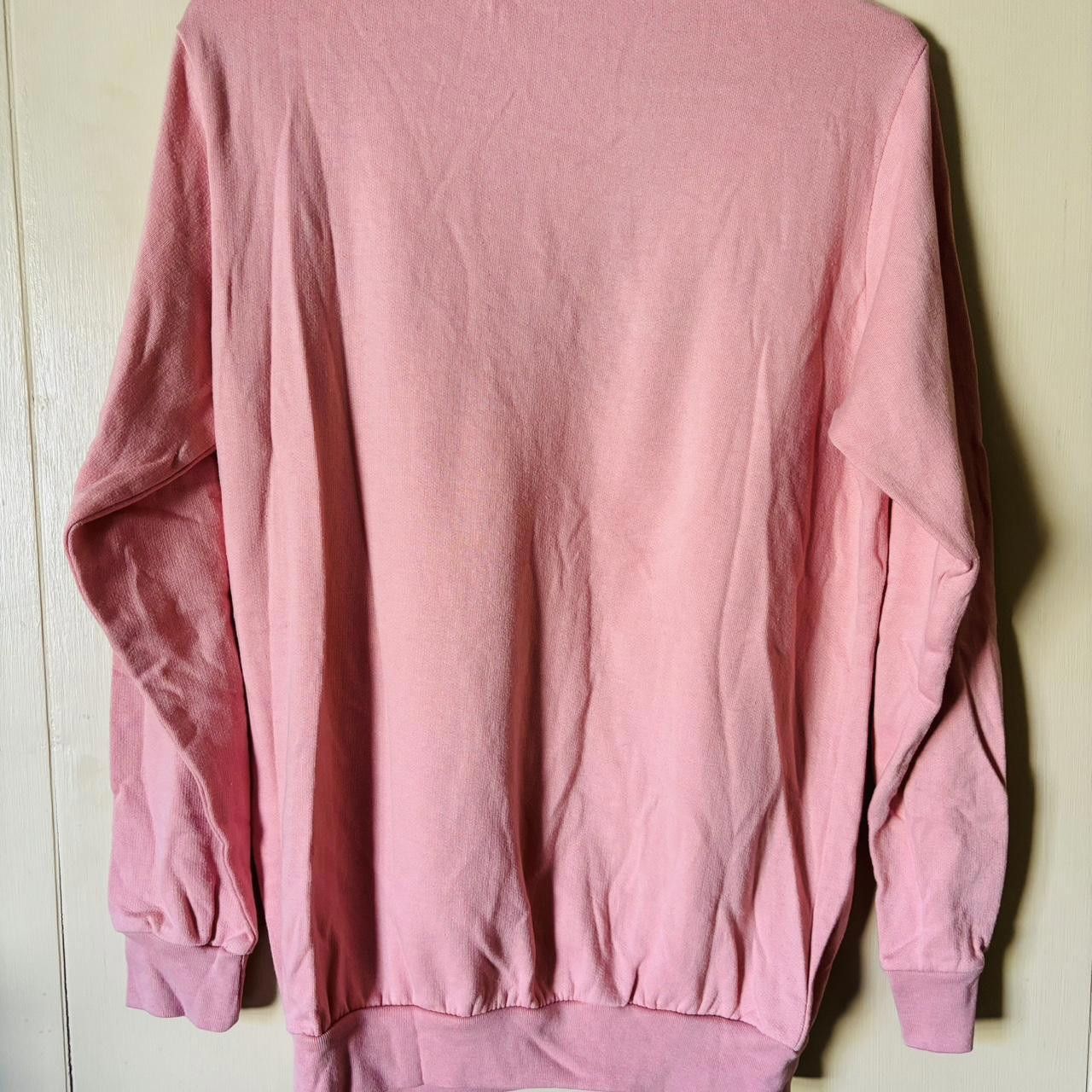 Vintage Vintage 80s Women's Pink Cottage Coquette Sweatshirt Size M / US 6-8 / IT 42-44 - 3 Thumbnail