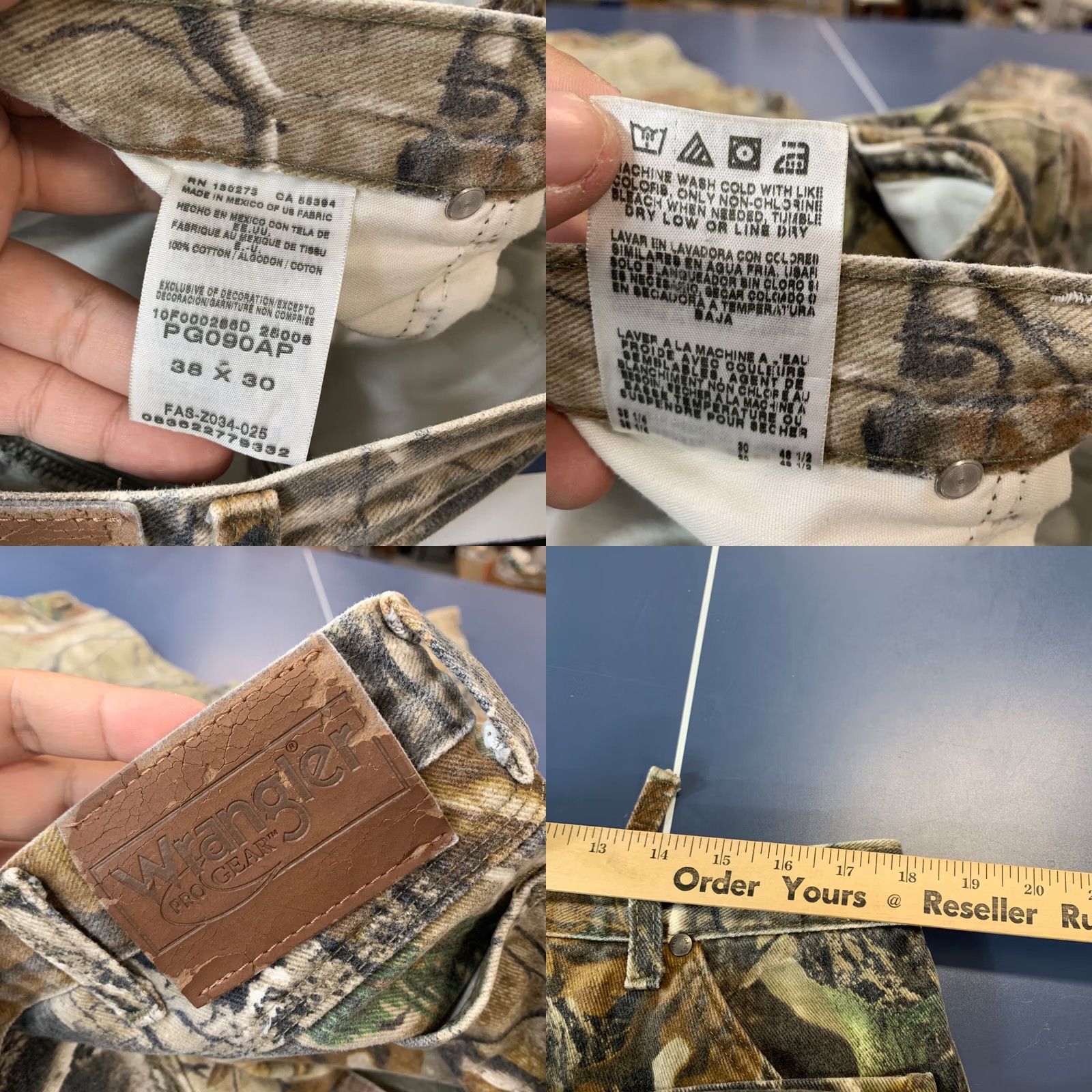 Wrangler Wrangler Cavas Camp Cargo Pant Mens Size 38x30 Camouflage Outdoor Jeans Size US 36 / EU 52 - 9 Thumbnail