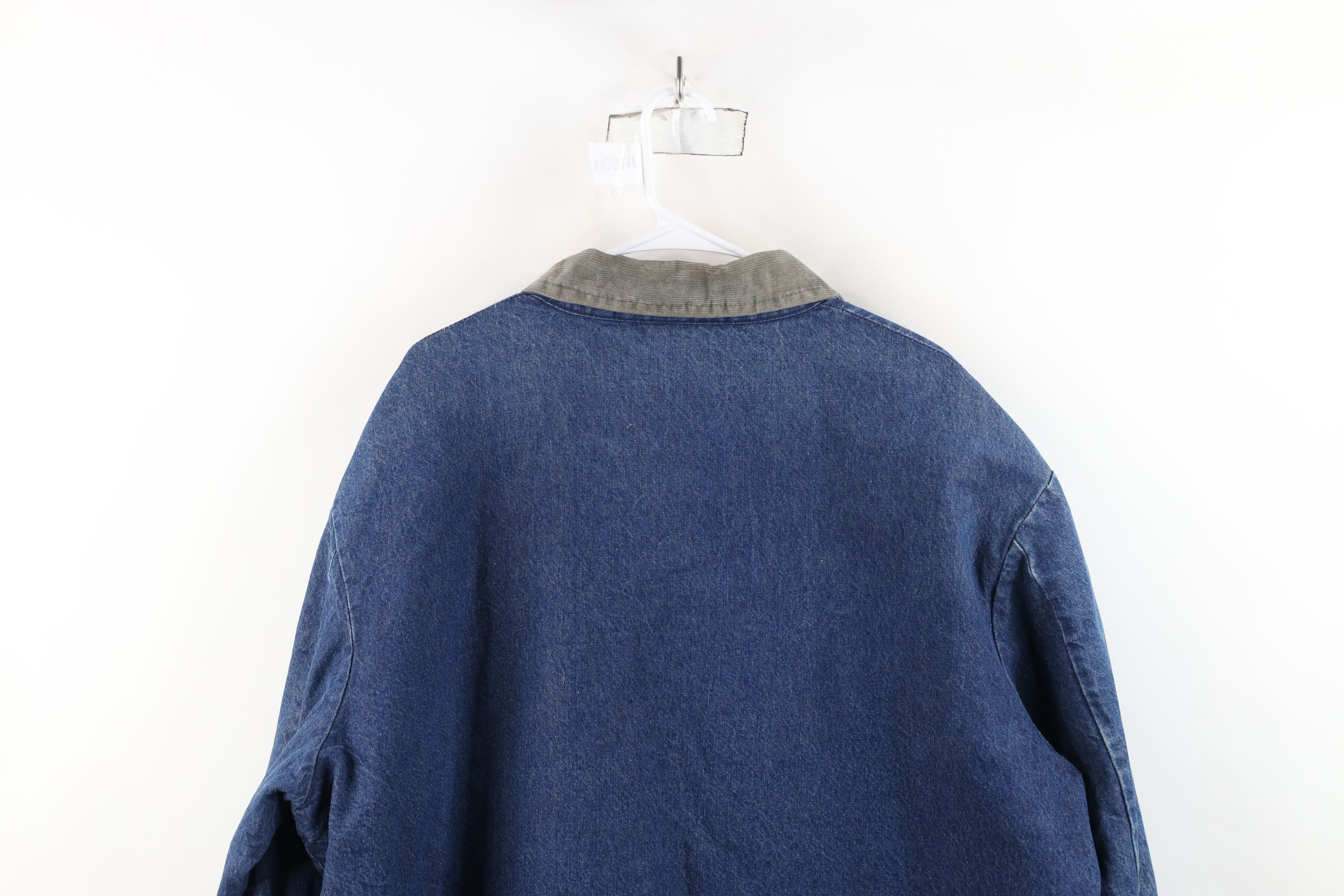 Vintage Vintage 70s Big Ben Lined Denim Chore Barn Jacket USA Size US XXL / EU 58 / 5 - 15 Thumbnail