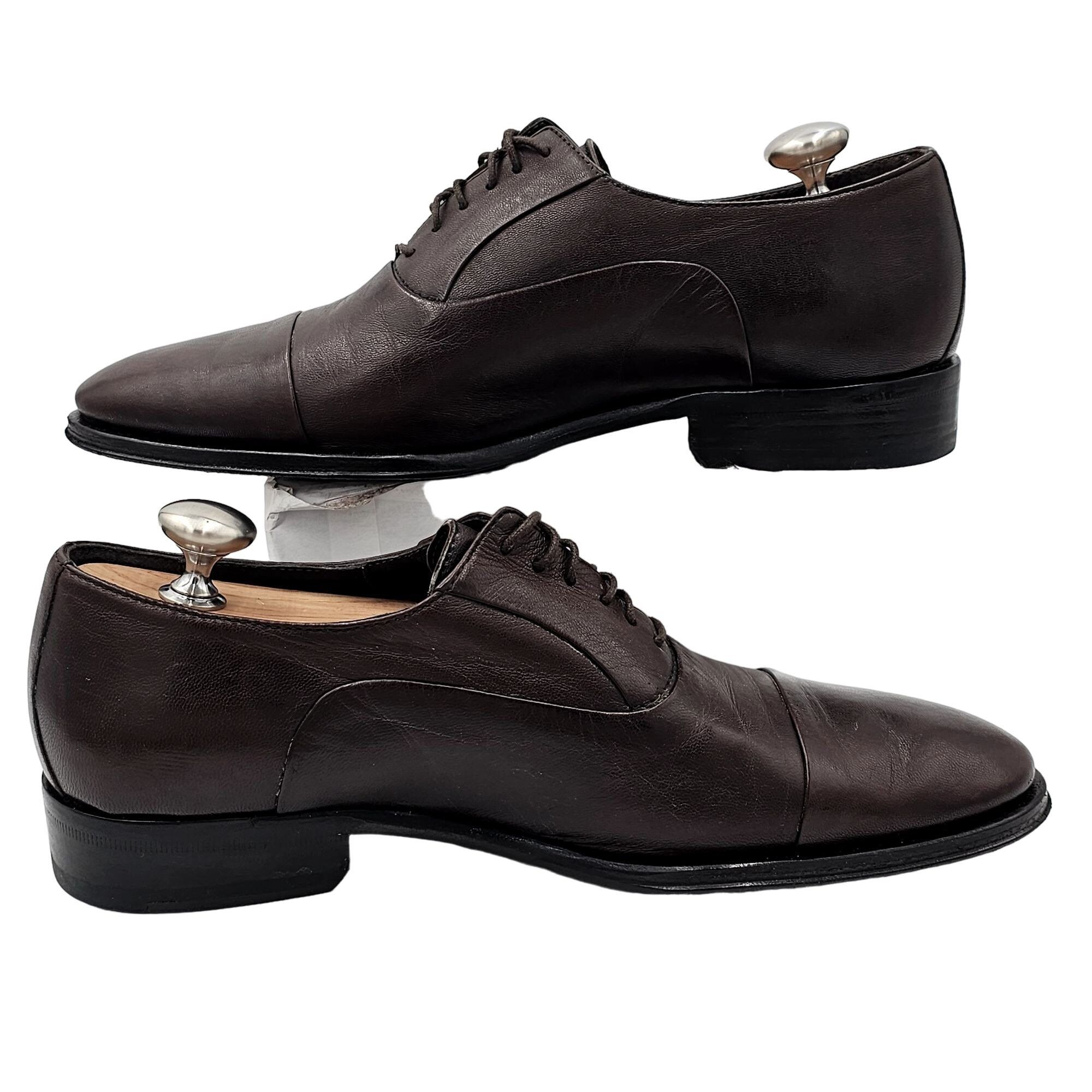 Bruno Magli Bruno Magli Italy Men's 6.5 Dress Shoes Brown Nappa Leather Size US 6.5 / EU 39-40 - 10 Thumbnail