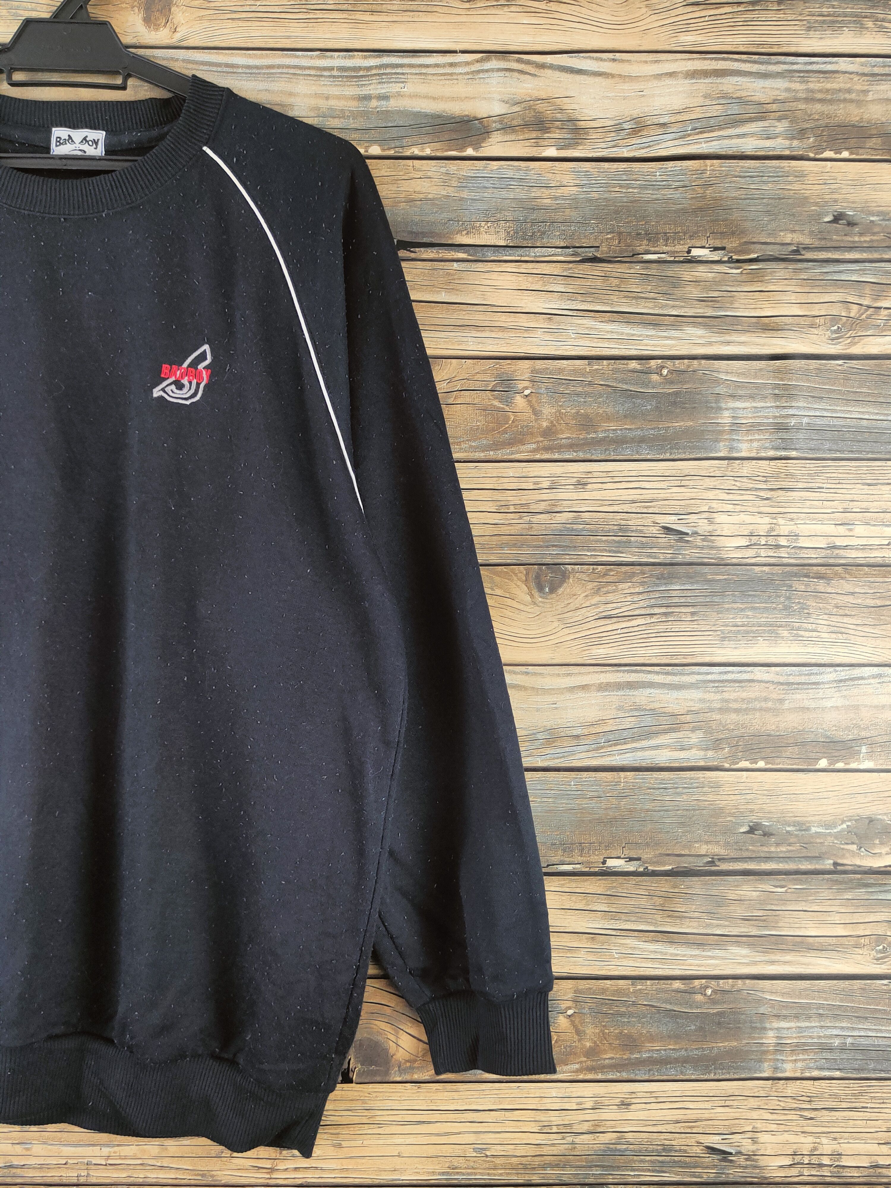 Japanese Brand Vintage Faded Bad Boy Black Sweatshirts Size US L / EU 52-54 / 3 - 6 Thumbnail