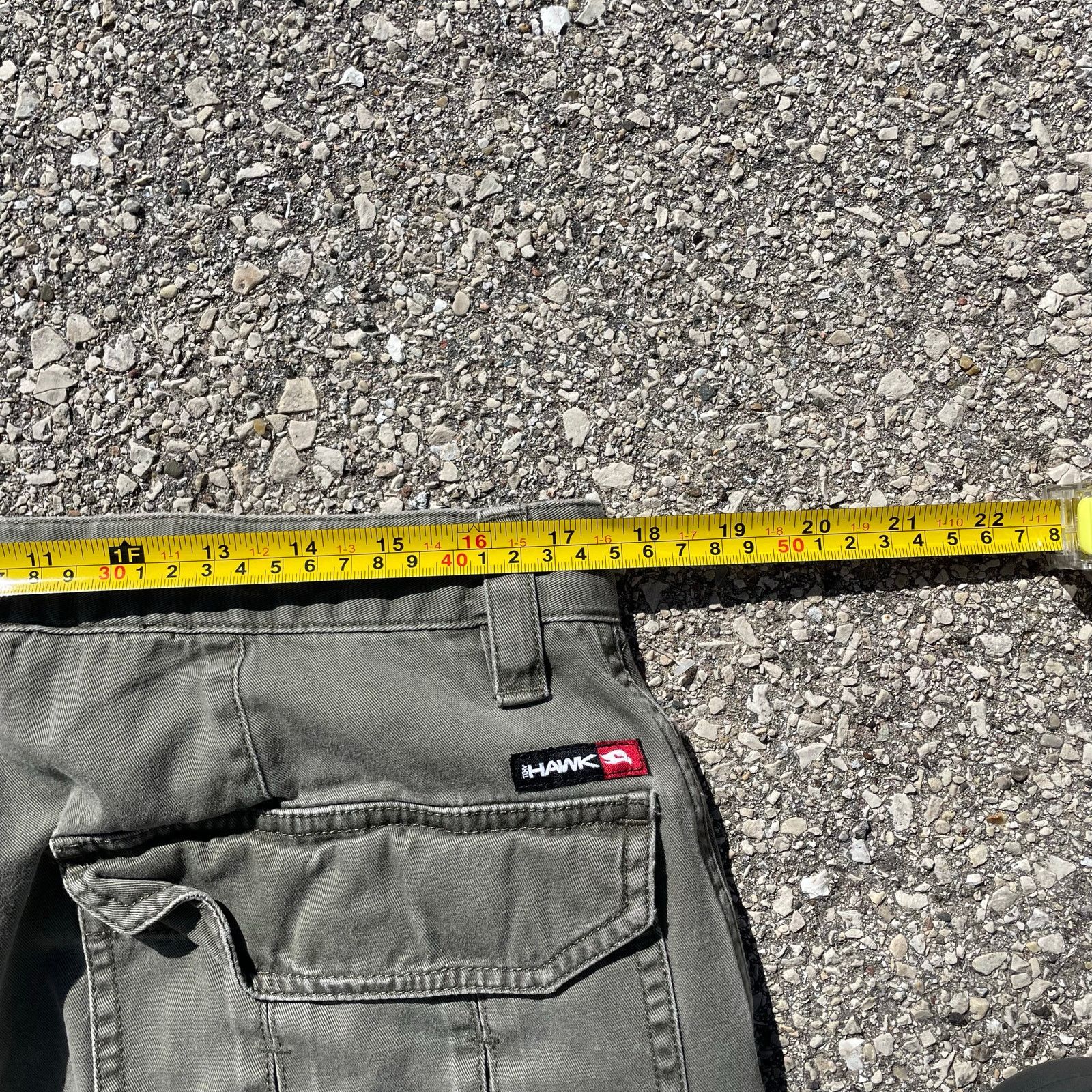Hawk Hawk Cargo Pants Baggy Skate Utility Green Y2K Style 36x32 Size US 36 / EU 52 - 5 Thumbnail