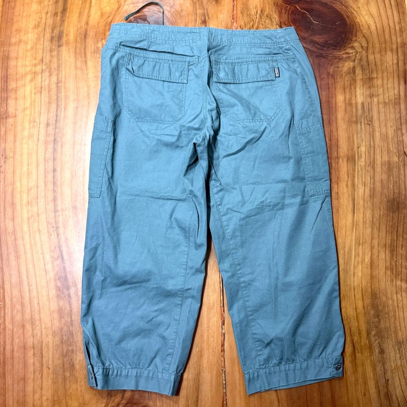 Patagonia Patagonia Women's Capri Pants 12 Knit 100% Cotton Inseam 22" Blue Outdoor Hiking Activewear Size 34" / US 12 / IT 48 - 4 Thumbnail
