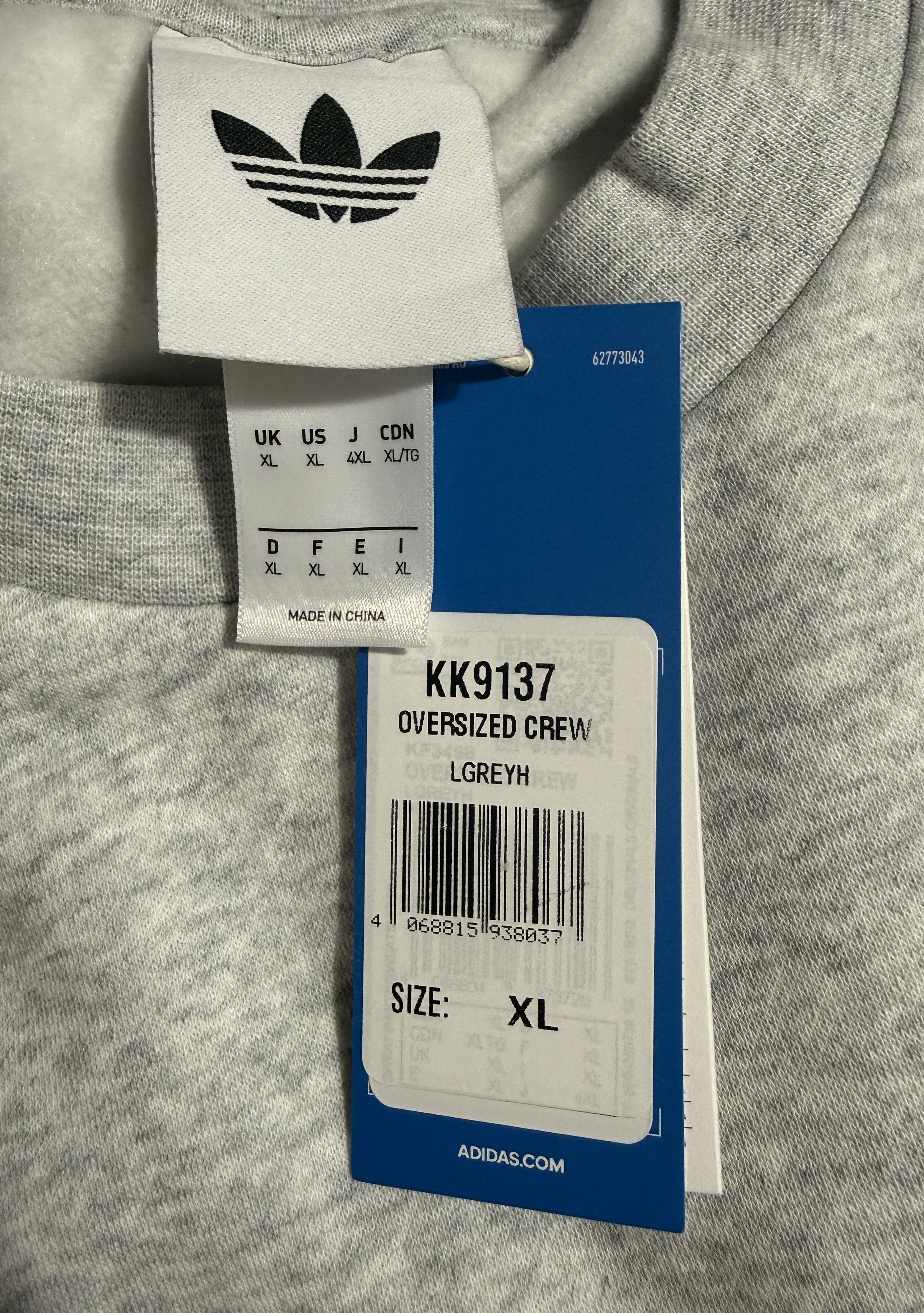 Adidas ADIDAS X OASIS TOUR OVERSIZED CREW SWEATSHIRT KK9137 XL Size US XL / EU 56 / 4 - 3 Thumbnail