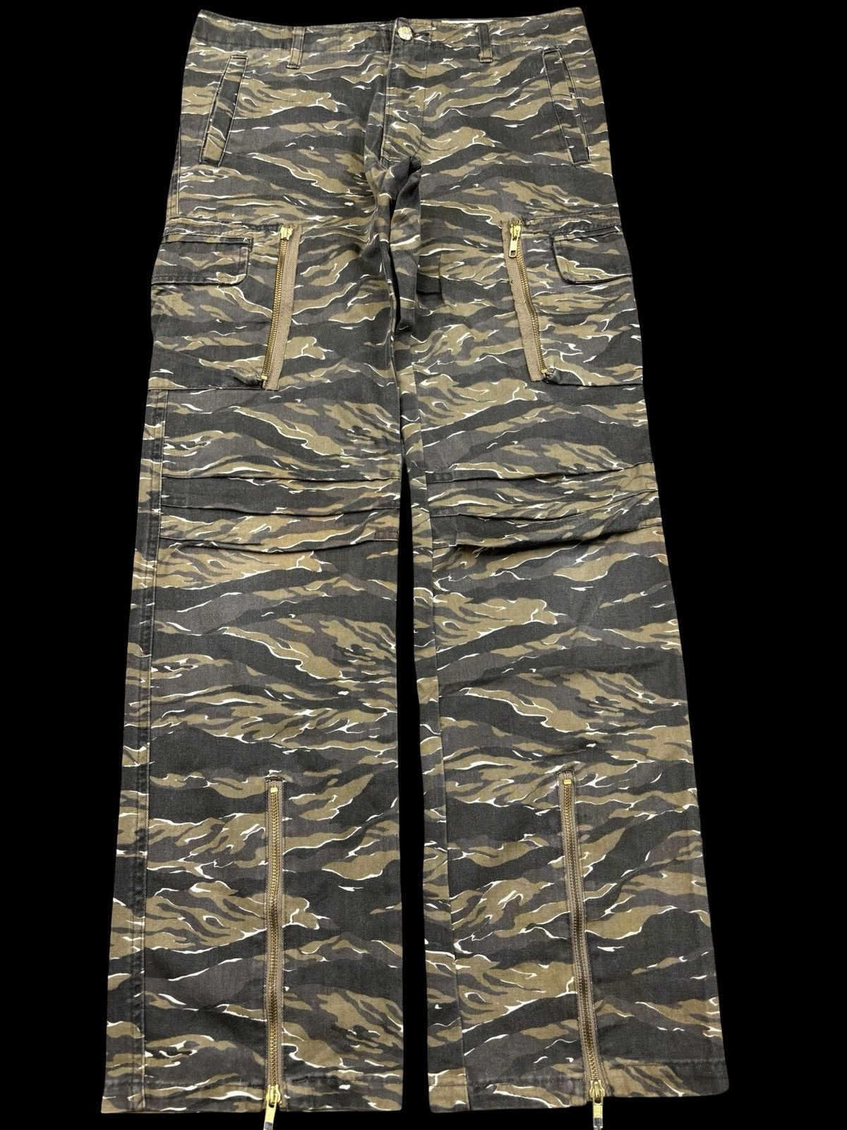 Japanese Brand VANQUISH Japan Multizipper Tactical Cargo Skinny Pant F705 Size US 33 - 2 Thumbnail