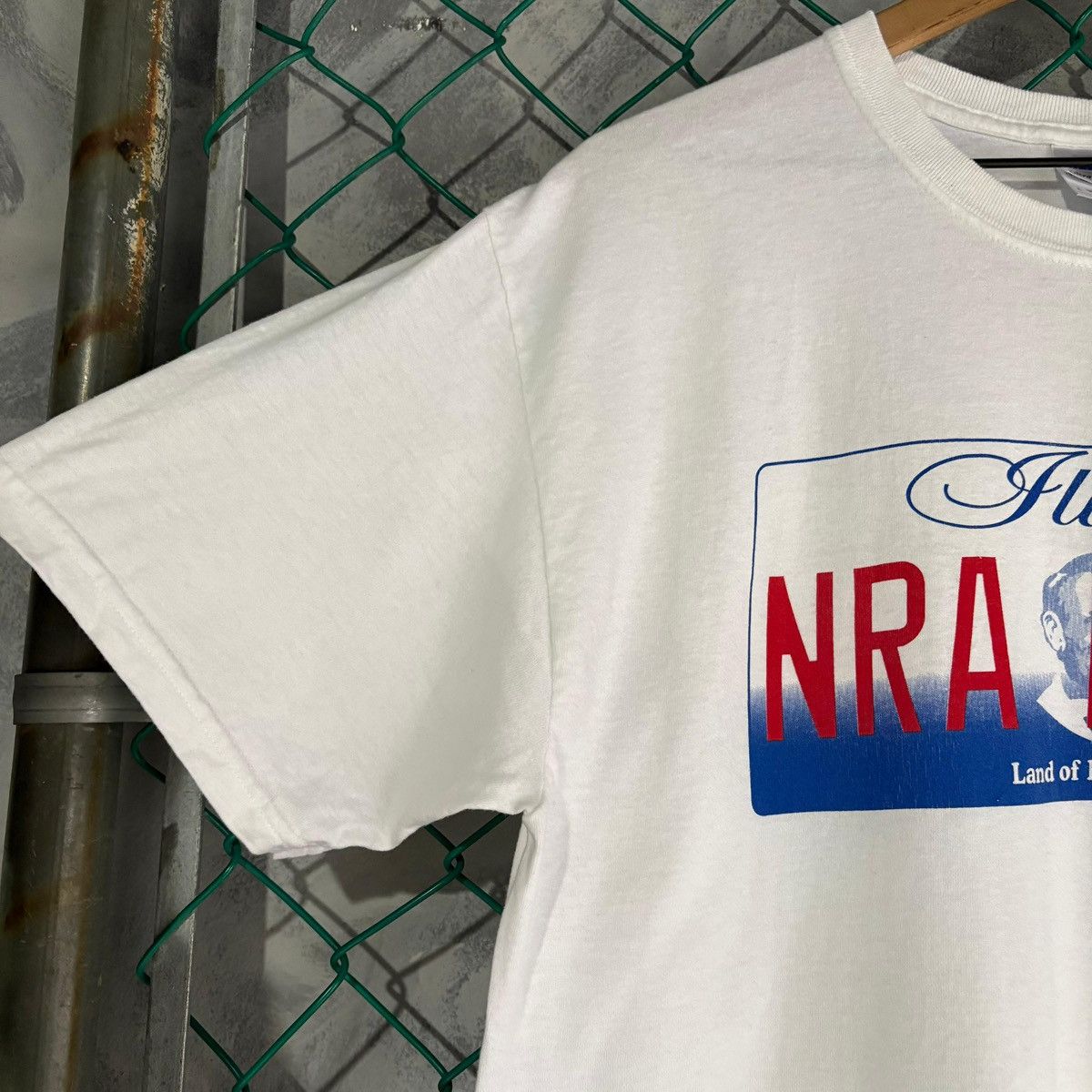 Gildan Vintage NRA T Shirt Mens - talla L White Abraham Lincoln Size US L / EU 52-54 / 3 - 3 Thumbnail