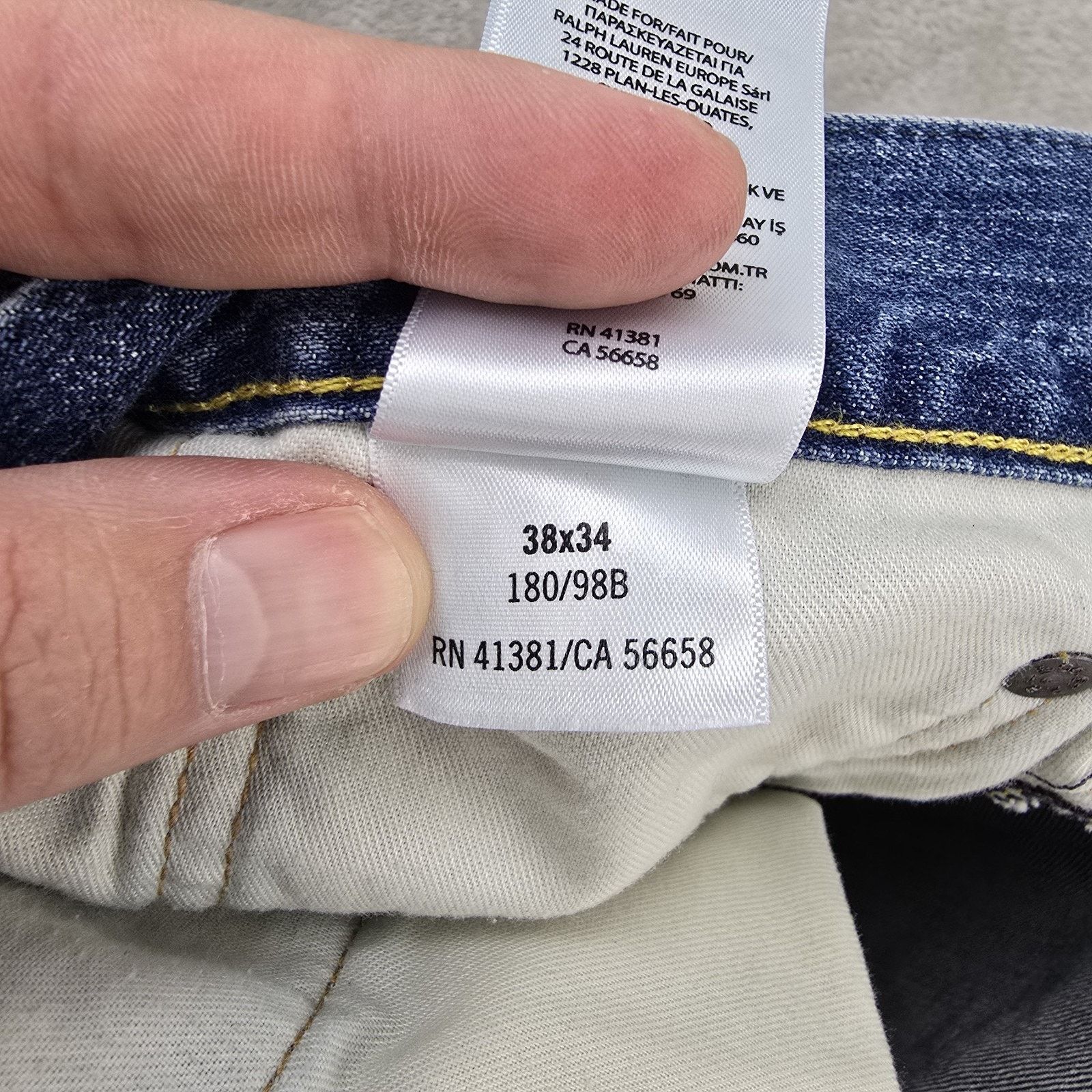 Polo Ralph Lauren Polo Ralph Lauren Hampton Relaxed Jeans 38x34 (Fits 38x32) Size US 38 / EU 54 - 6 Thumbnail