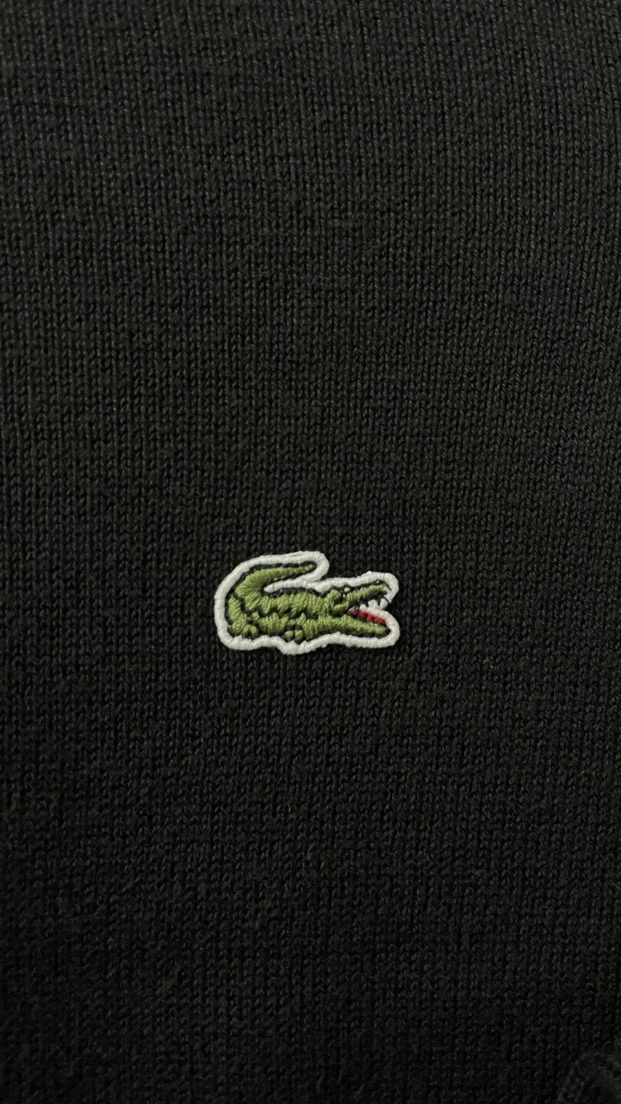 Lacoste LACOSTE NECK CAVIAR KNITWEAR BLACK Size US M / EU 48-50 / 2 - 3 Thumbnail