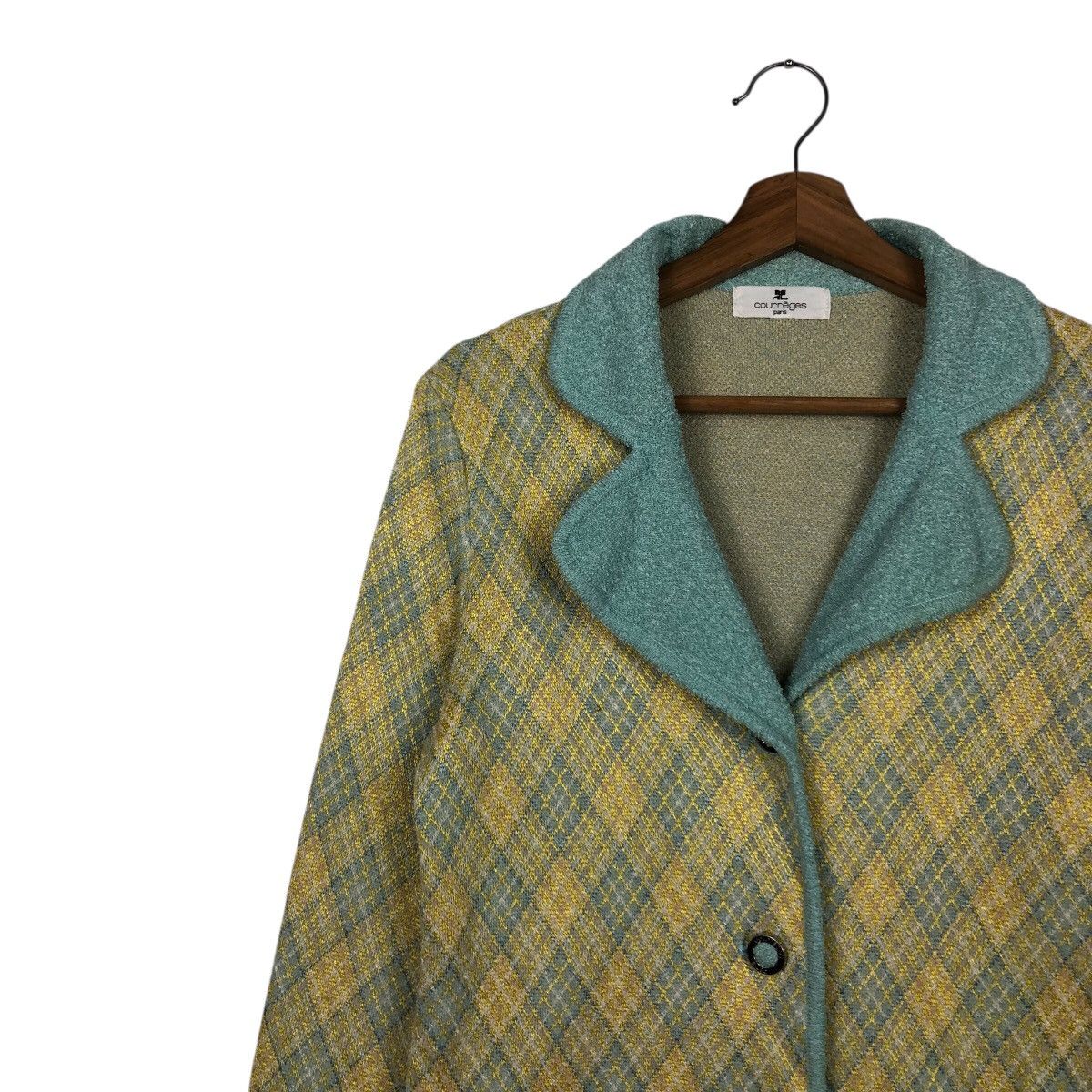 Japanese Brand 📌Vintage Tweed Jacket Design Courreges Paris Issey Miyake Size M / US 6-8 / IT 42-44 - 8 Thumbnail