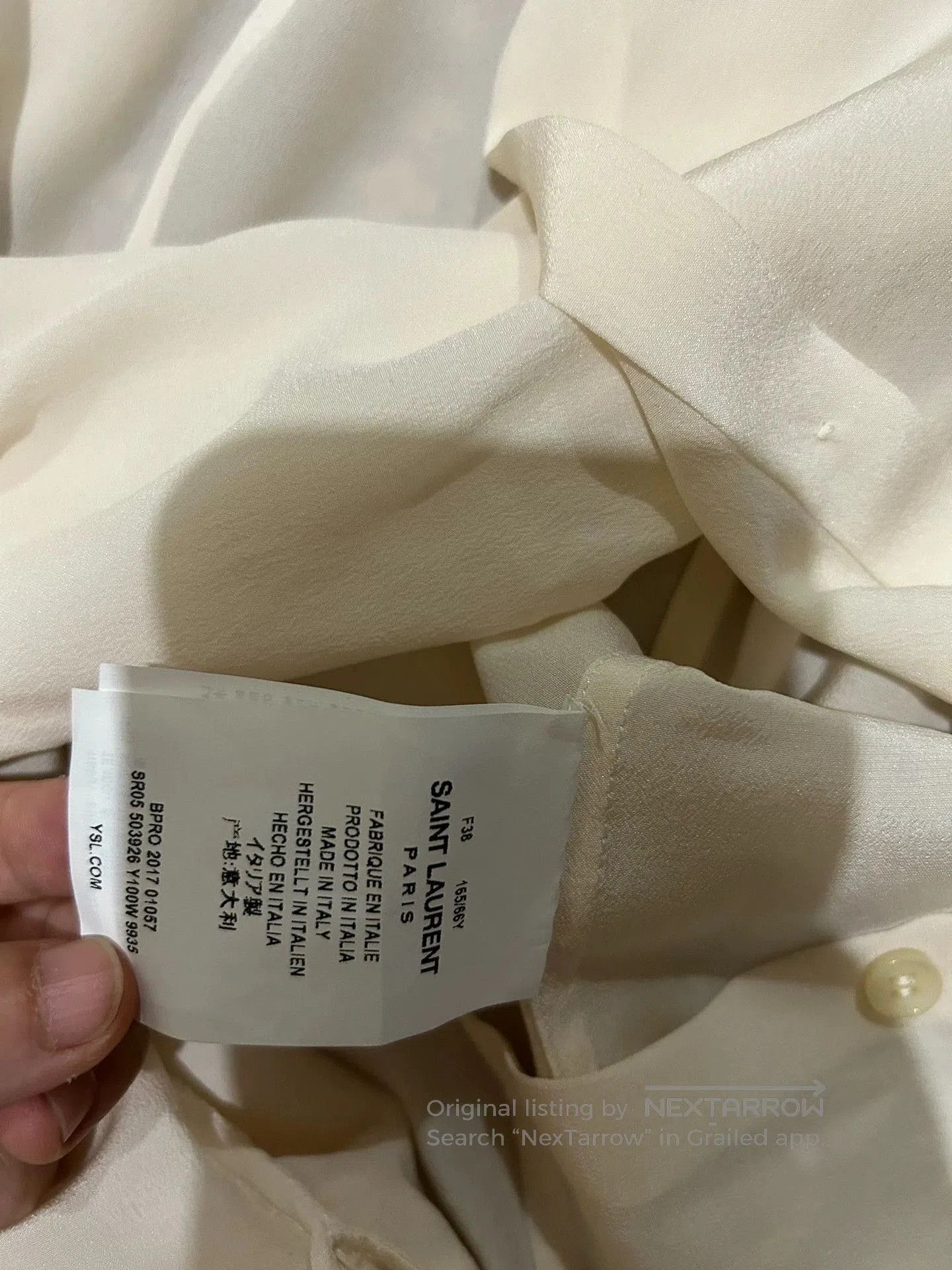 Saint Laurent Paris Saint Laurent Paris White silk shirt. Size US M / EU 48-50 / 2 - 5 Thumbnail