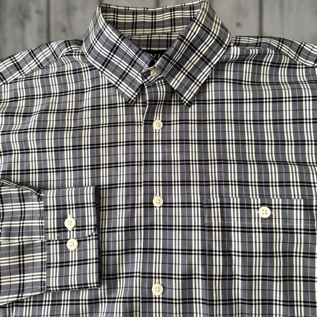 Orvis Orvis Mens Large Blue Plaid Wrinkle Free Cotton Button-Up Shirt Size US L / EU 52-54 / 3 - 1 Thumbnail