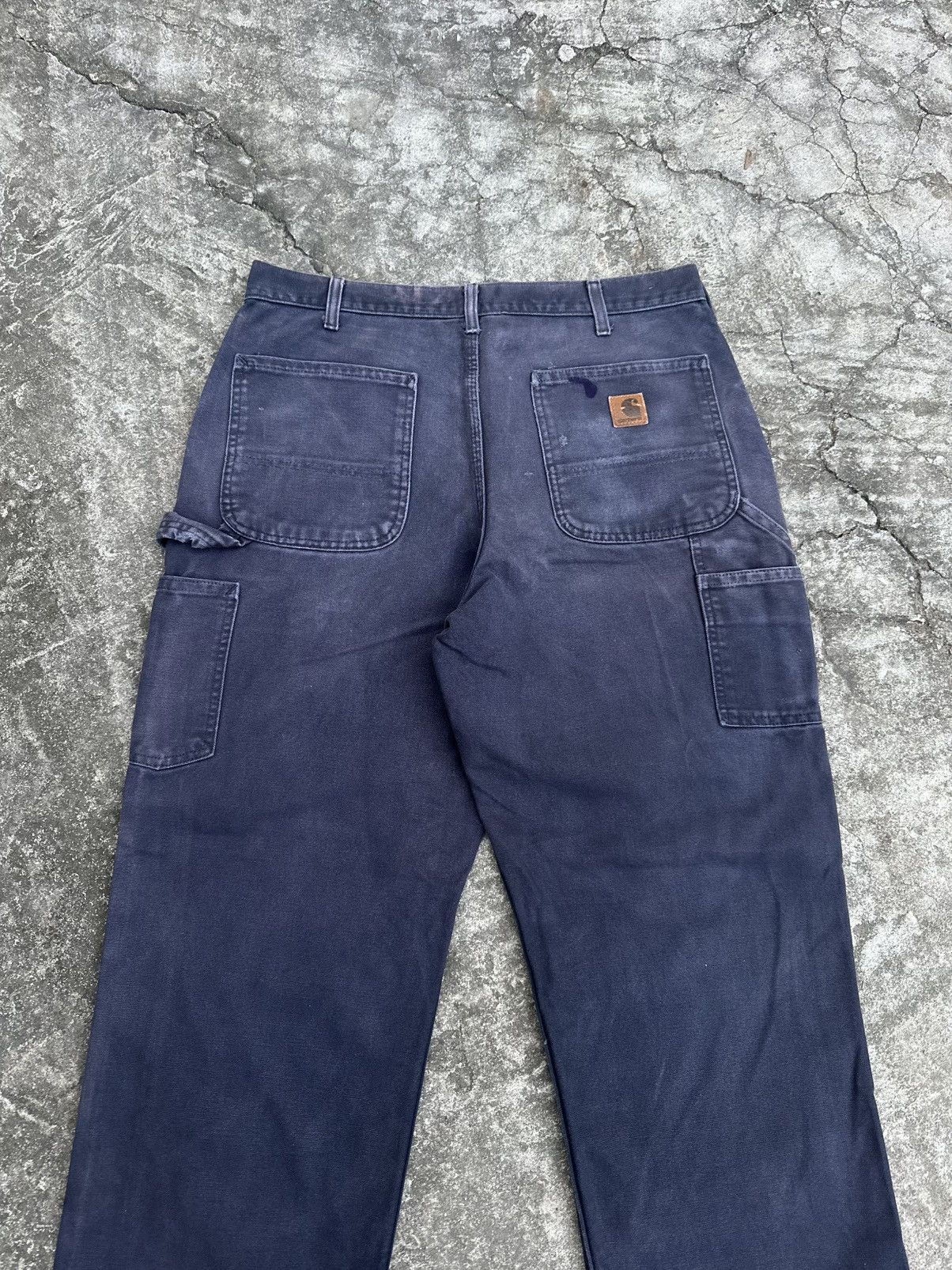 Carhartt × Vintage (34x31) Crazy Vintage Y2K Carhartt Carpenter Pants B11 MDT Size US 34 / EU 50 - 8 Thumbnail