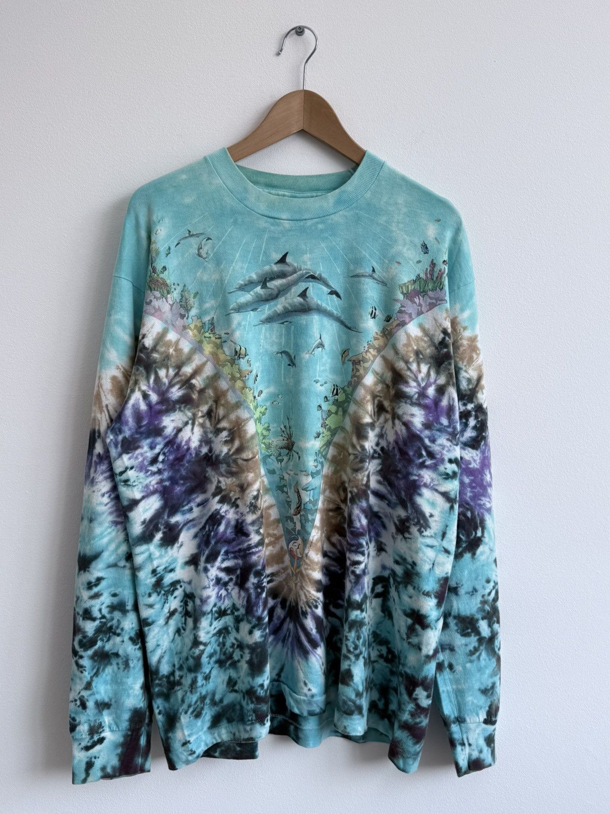 Liquid Blue Vintage 1990 Liquid Blue John Connell Ocean Long Sleeve Tee Size US XL / EU 56 / 4 - 1 Thumbnail