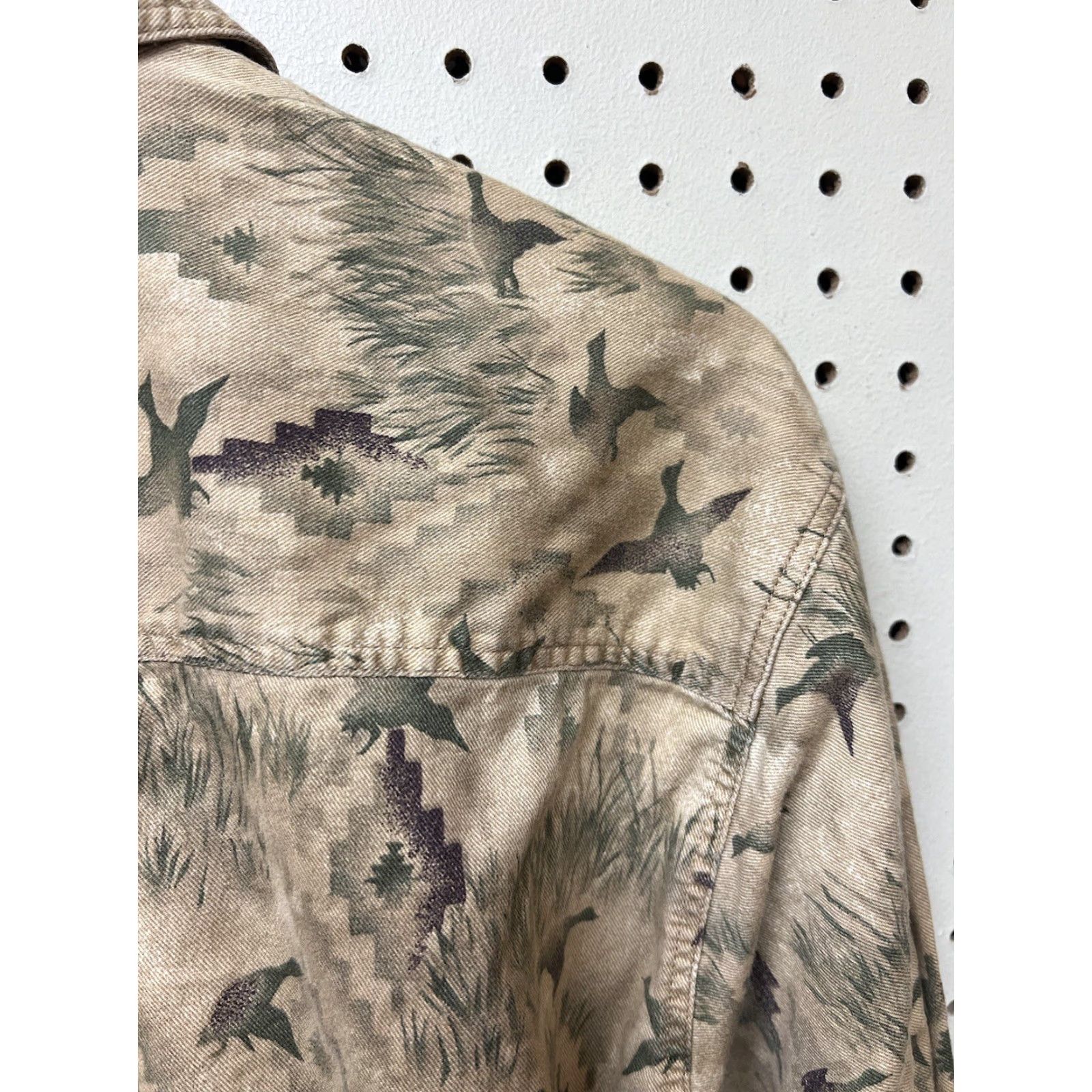 Vintage Woolrich Shirt Men Duck Hunting Long Sleeve Button-Up Aztec Beige Camel M Medium Collared Flannel Cotton Size US M / EU 48-50 / 2 - 3 Thumbnail