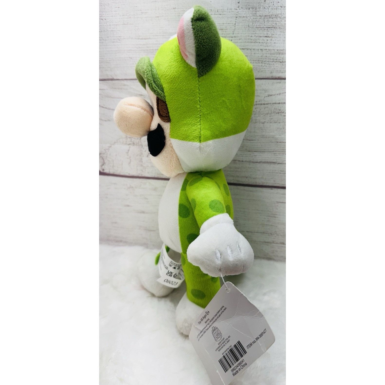 Nintendo SUPER MARIO BROS LUIGI Green Cat Suit Plush 12" Nintendo Stu Size ONE SIZE - 12 Thumbnail