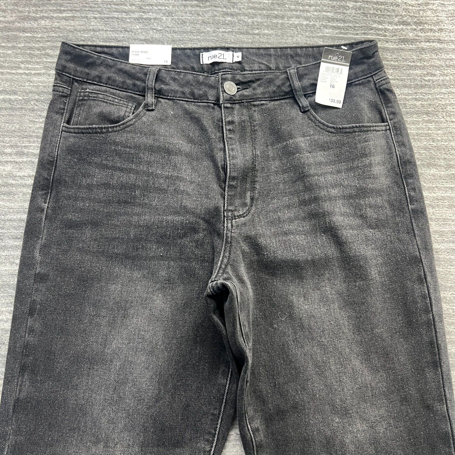 Rue 21 Rue 21 Jeans Size 16 Womens Mom Jean High Rise Dark Wash Black Denim NWT Grailed