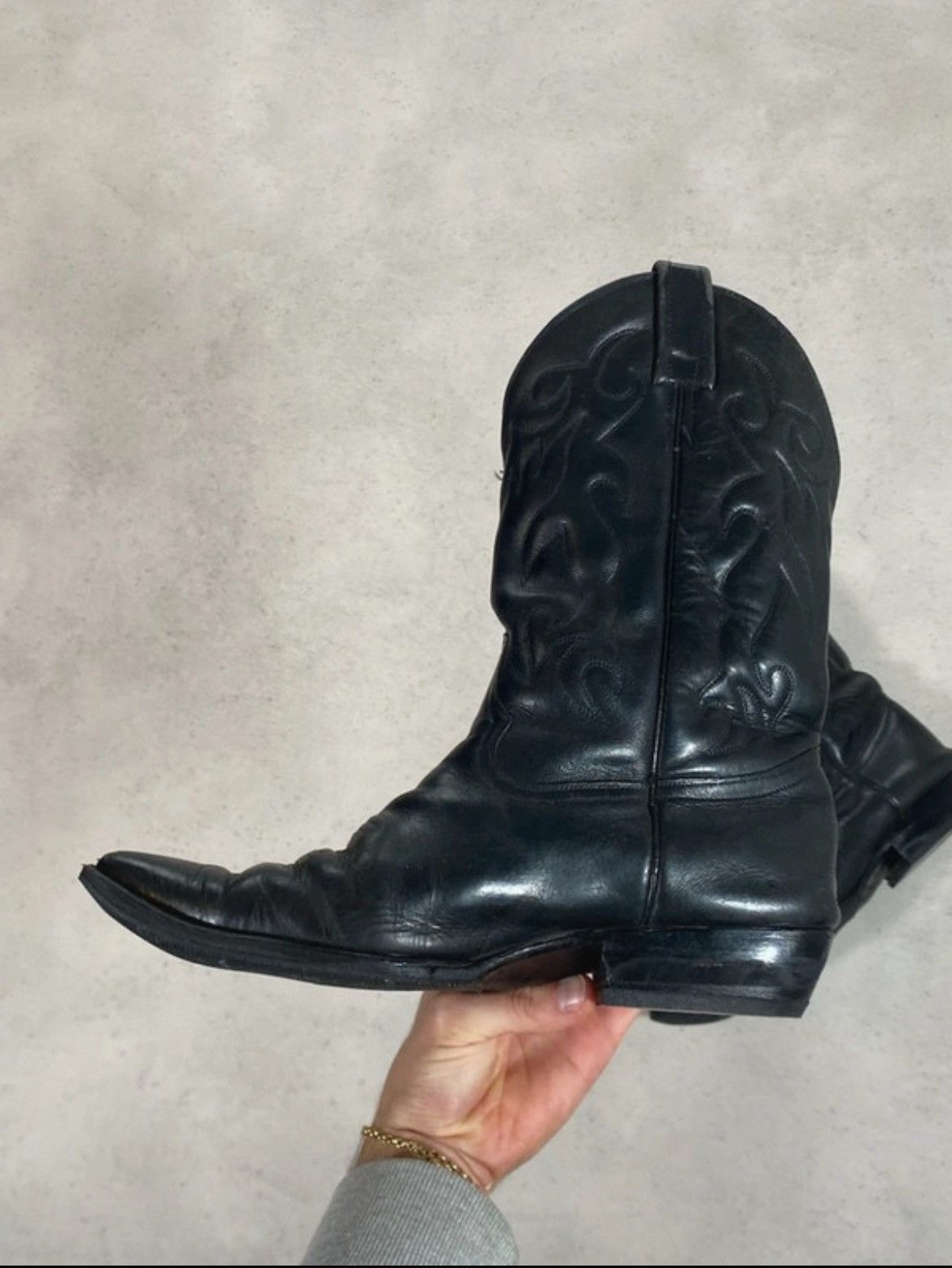 Other Black Santiags Size US 8.5 / EU 41-42 - 4 Thumbnail