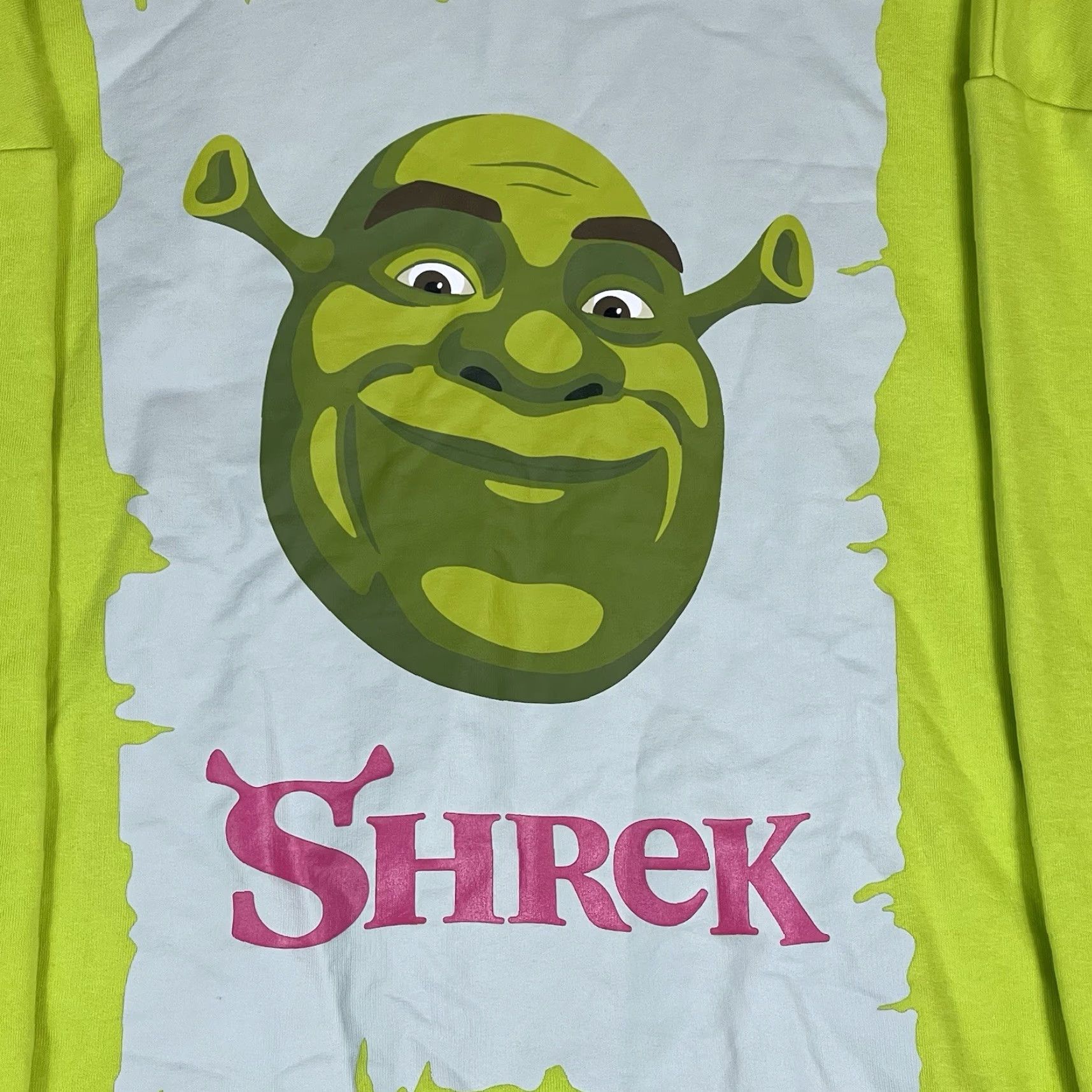 Vintage DreamWorks Shrek Sweatshirt Mens L Green Graphic Print Crew Neck Relaxed Fit Size US L / EU 52-54 / 3 - 3 Thumbnail