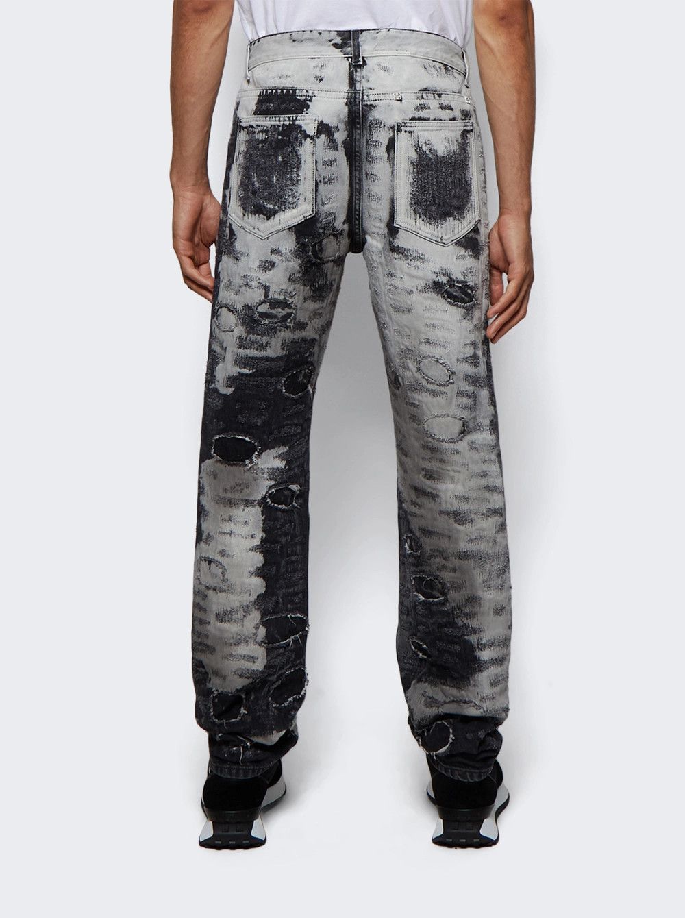 Givenchy o1mle0426 Slim Fit 5 Pocket Denim Jeans in White/Black Size US 30 / EU 46 - 5 Thumbnail