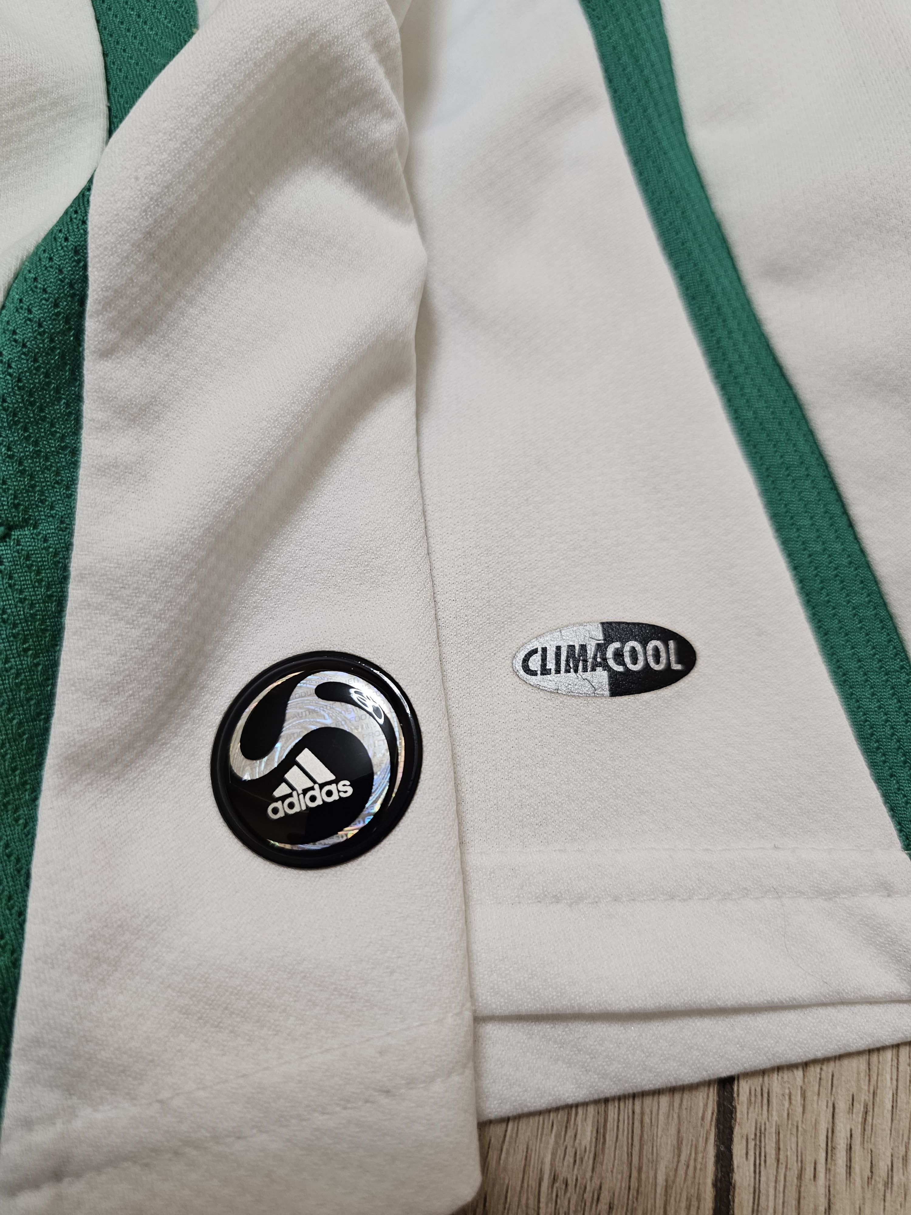 Adidas × All Sport NIGERIA 2008 2009 AWAY VINTAGE FOOTBALL SHIRT SOCCER JERSEY Size US S / EU 44-46 / 1 - 5 Thumbnail