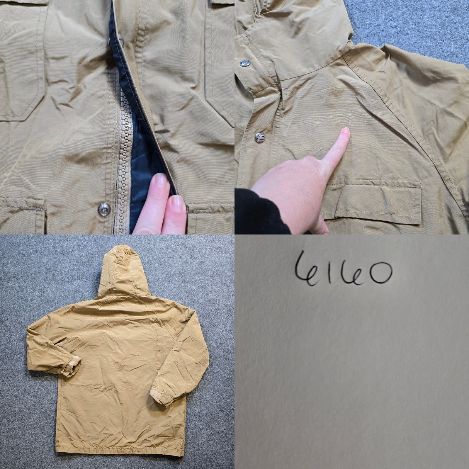 Vintage VINTAGE Woolrich Jacket Mens M Beige Parka Hooded Zip Pockets Utility Services: Heavy Duty Zipper, Front Pockets, Softshell, Travel, Workwear Mens Size US M / EU 48-50 / 2 - 8 Thumbnail