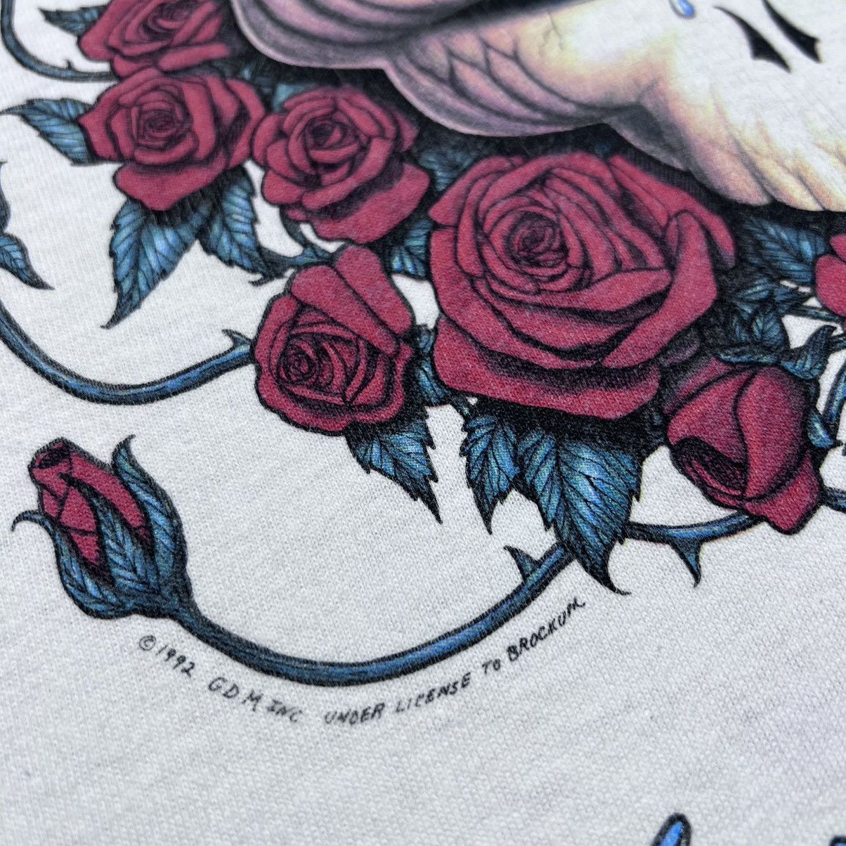 Liquid Blue Vtg 1992 Grateful Dead Space Your Face Space White T-Shirt Size US XL / EU 56 / 4 - 10 Thumbnail