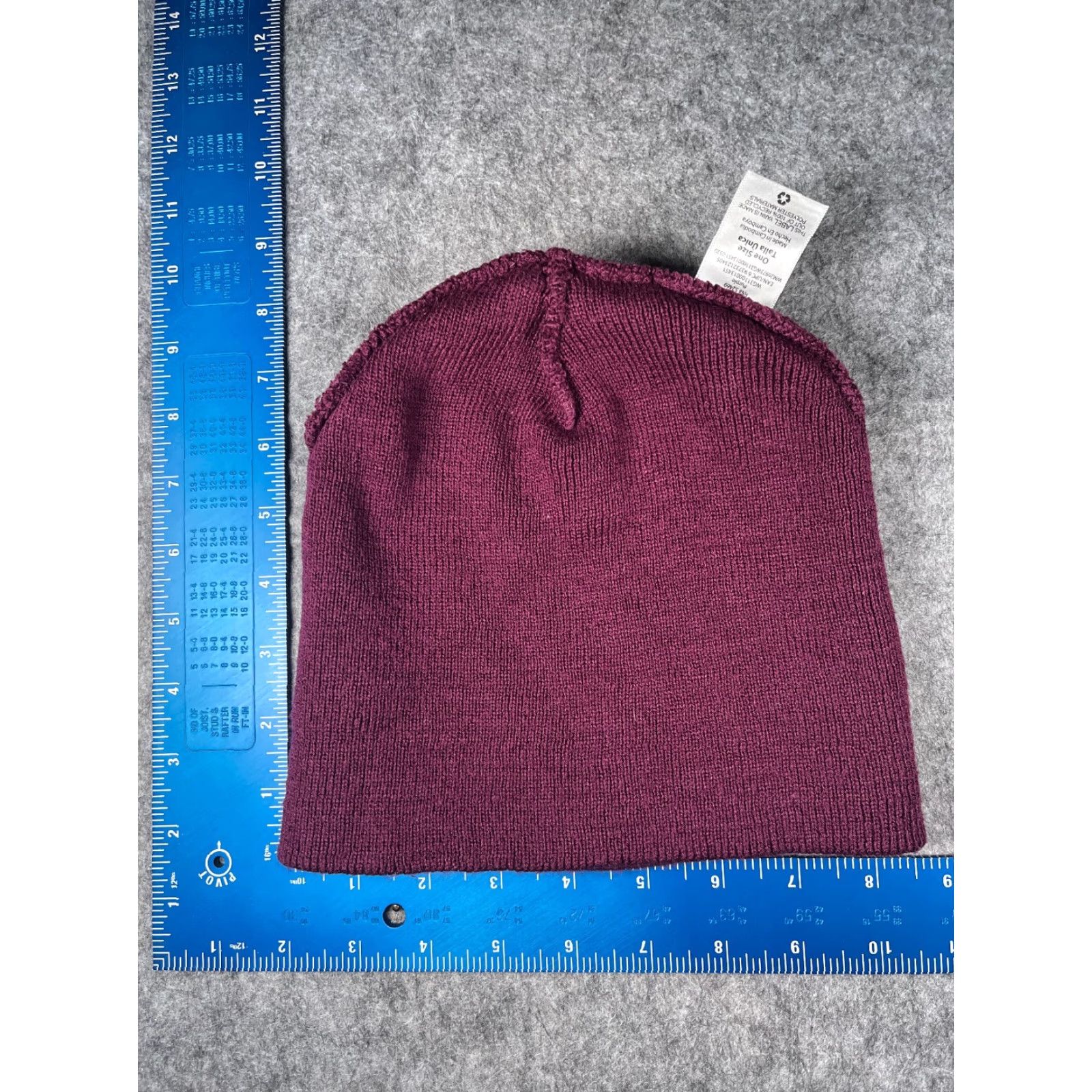 Walmart Walmart Beanie Hat Unisex Adults One Size Purple Knit 100% Acrylic Beanie Ski Season Winter Fall Spring Summer Mens Womens Boys Girls Size ONE SIZE - 4 Thumbnail