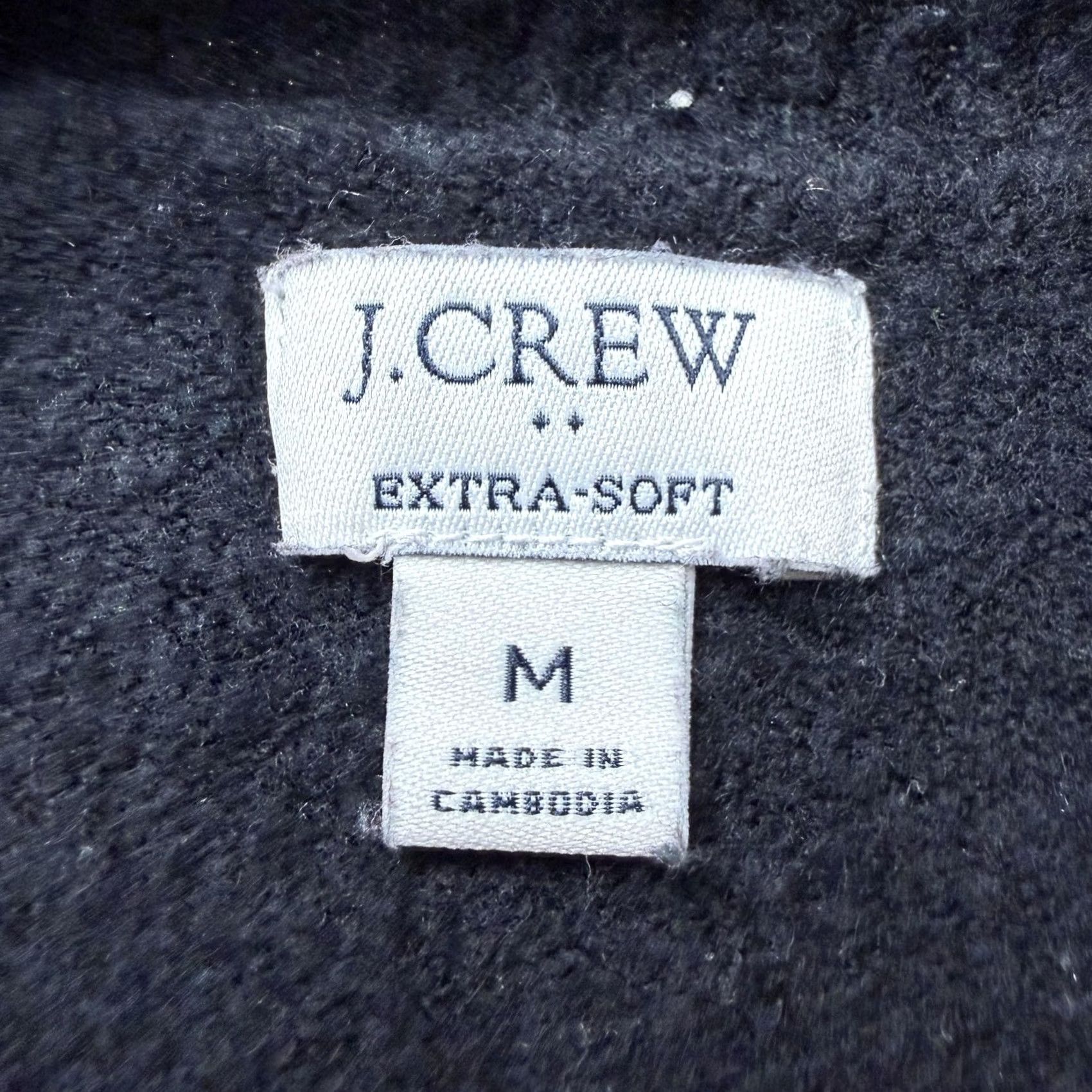 J.Crew J.Crew Sweater Womens Medium Black Crew Neck Pullover Extra-Soft Tight-Knit Knit Casual Fall Womens Size M / US 6-8 / IT 42-44 - 2 Thumbnail