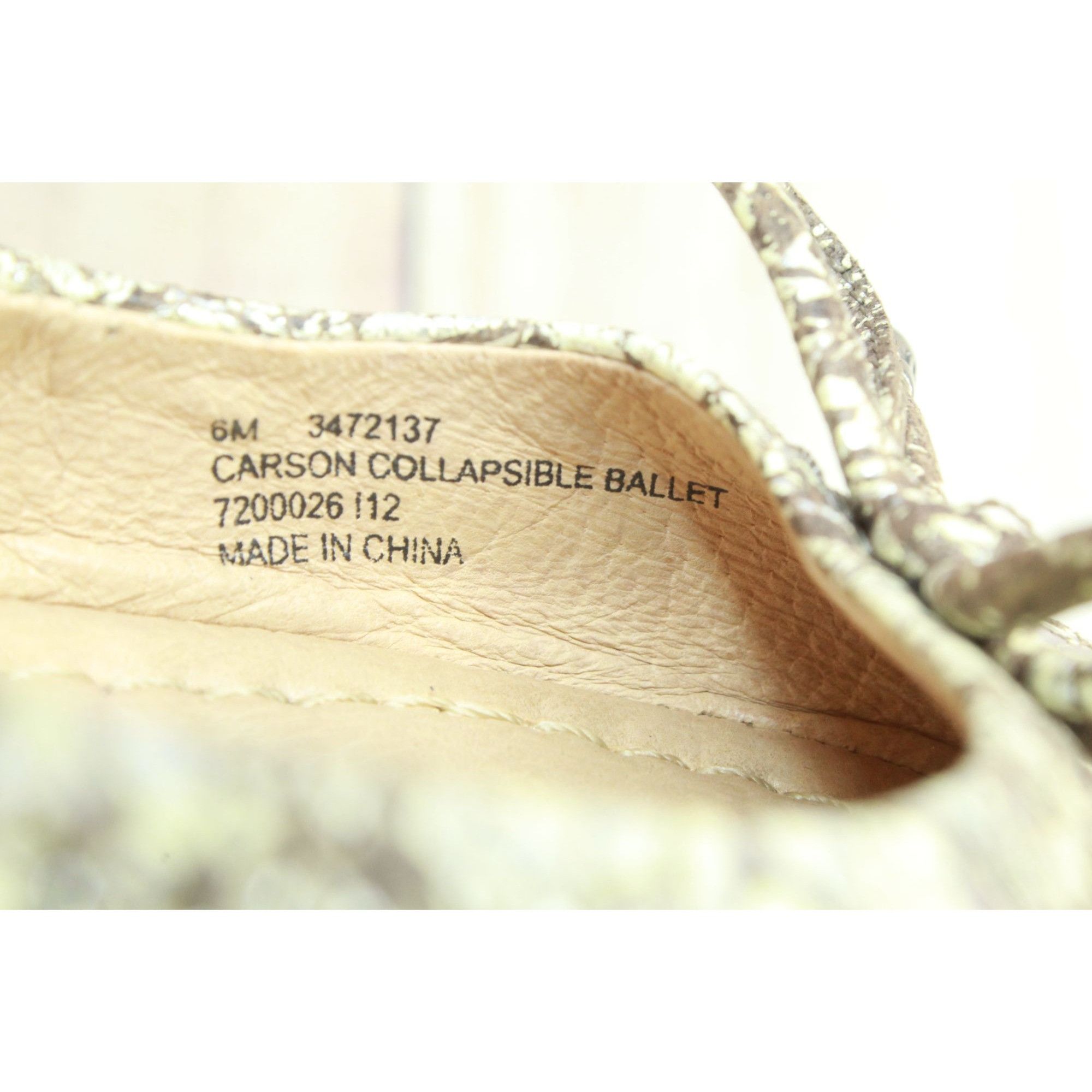 Frye Frye Carson Collapsible Ballet Marble Crackle Leather6 M Size US 6 / IT 36 - 8 Thumbnail