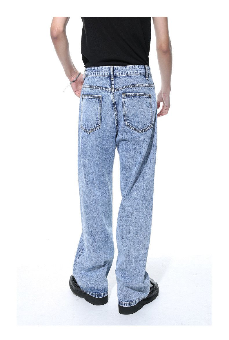 Japanese Brand × Jean Retro distressed washed straight casual jeans Size US 32 / EU 48 - 5 Thumbnail