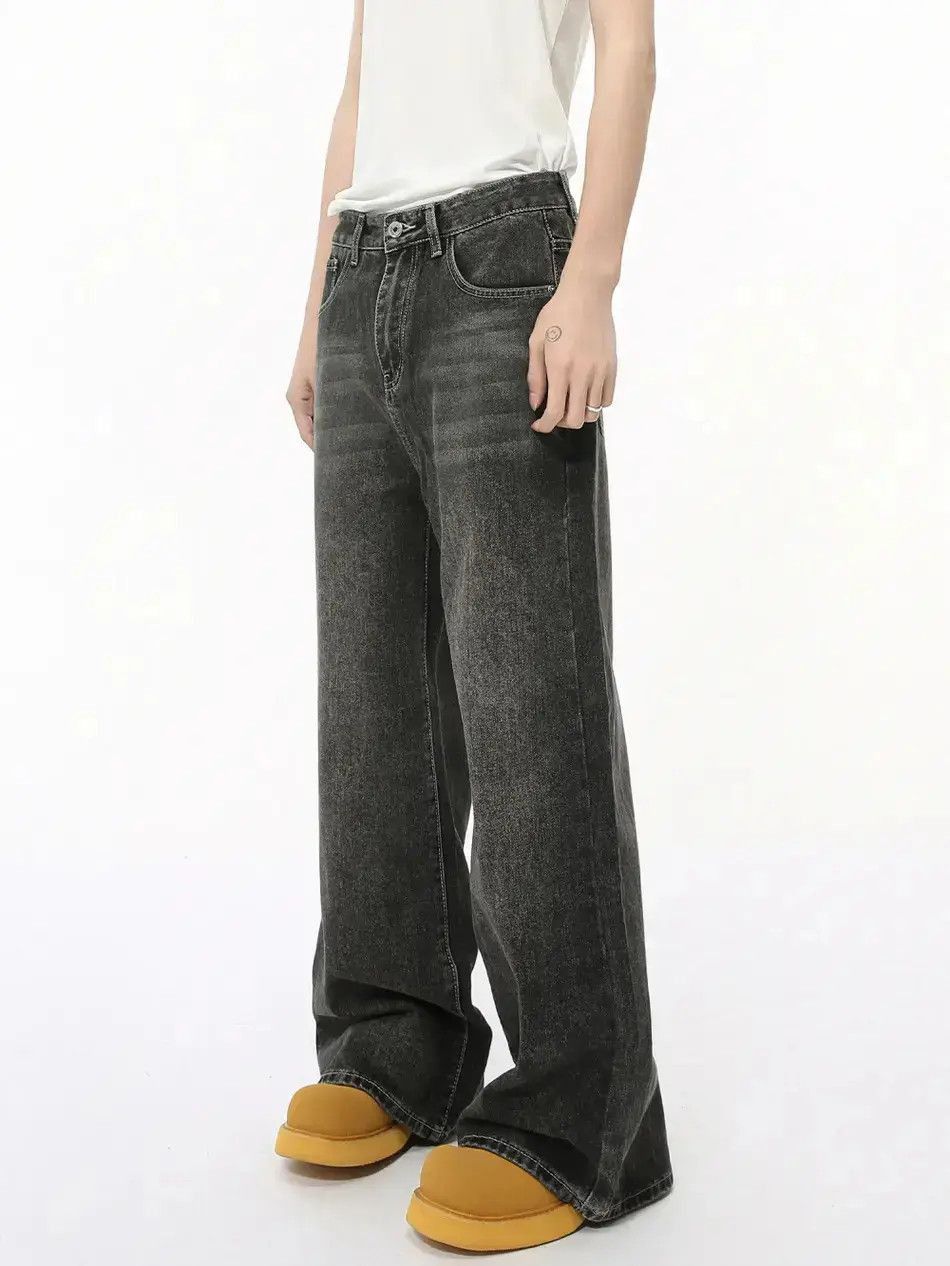 Japanese Brand Retro straight tube loose casual jeans Size US 32 / EU 48 - 2 Thumbnail