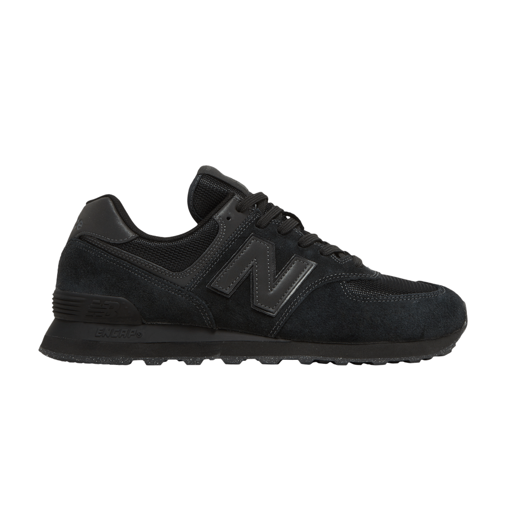 image of New Balance 574 Core Pack - Black Shoes, Men's (Size 6)