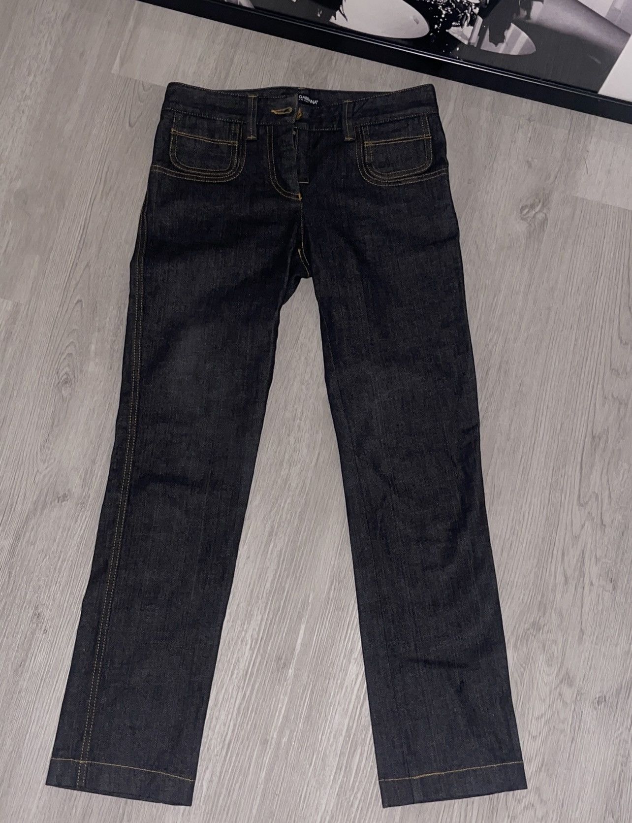 Dolce & Gabbana Dolce & Gabbana Mid-Rise Straight Leg Jeans Size 25" / US 0 / IT 36 - 3 Thumbnail