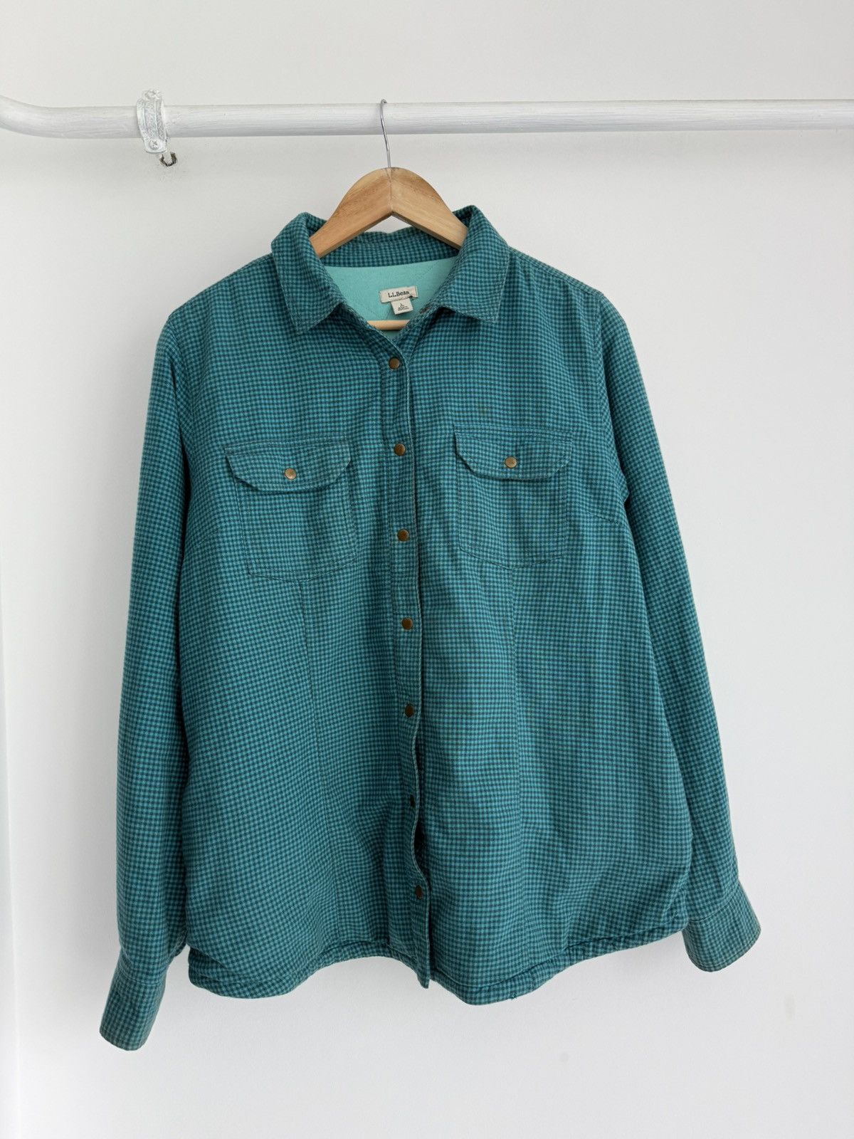 Flannel × L.L. Bean × Vintage Vintage L.L.Bean Flannel Shirt Jacket Size US L / EU 52-54 / 3 - 1 Thumbnail