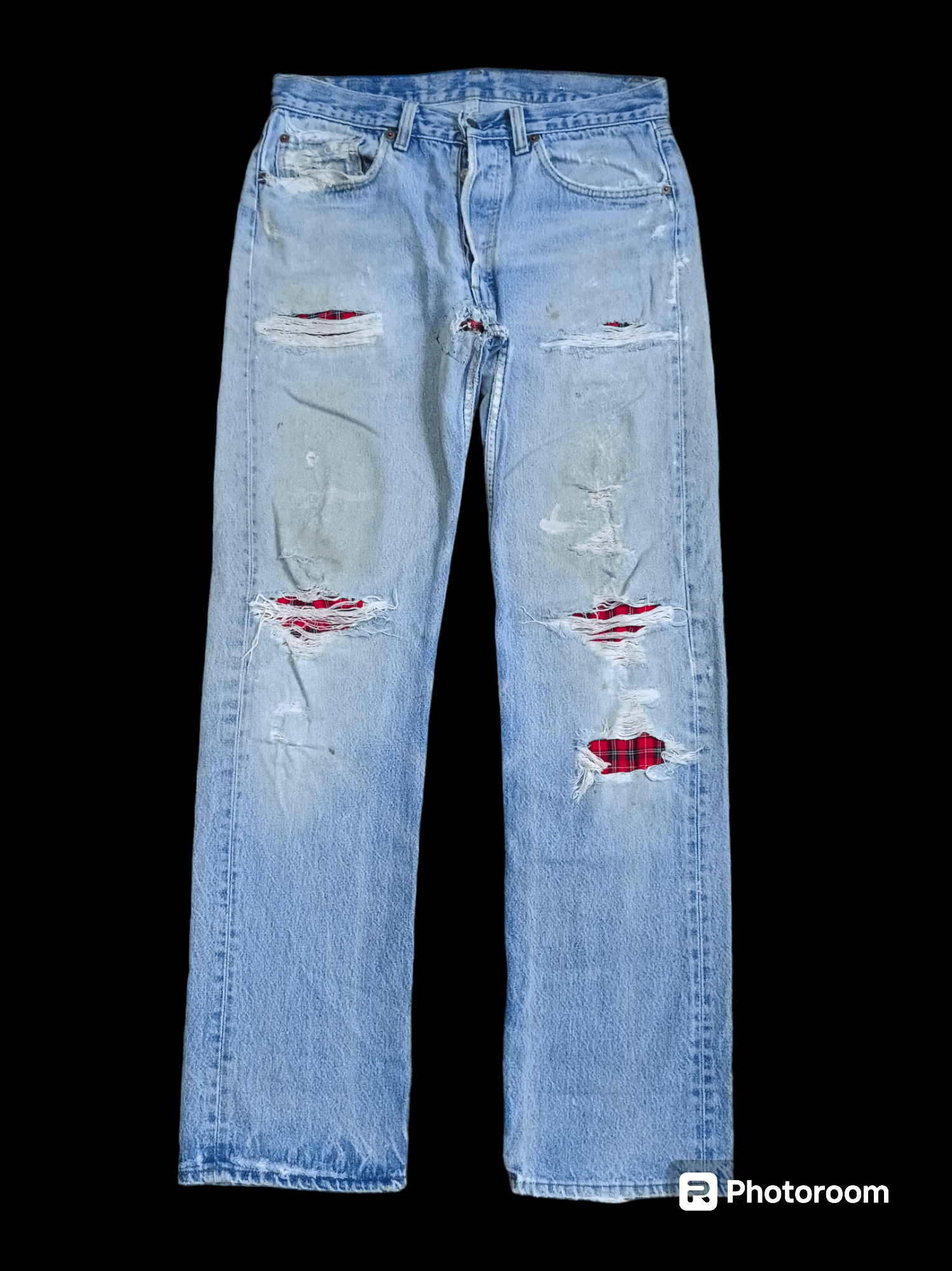 Levi's Vintage Clothing Destroy Vintage Levis 501 Denim Pants Size US 31 - 1 Thumbnail