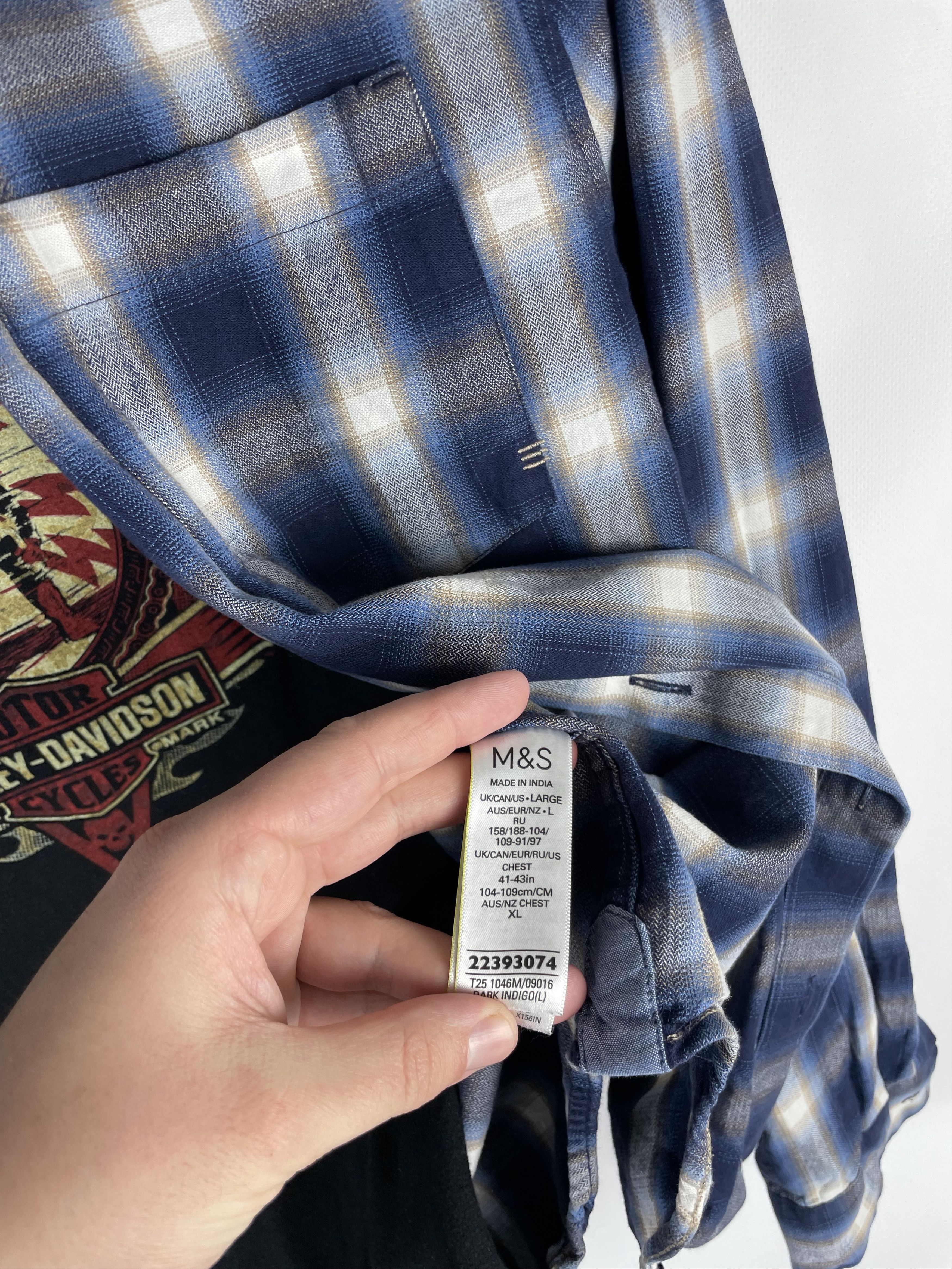 Flannel × Vintage Flannel Vintage Mens Shirt Size US XL / EU 56 / 4 - 7 Thumbnail
