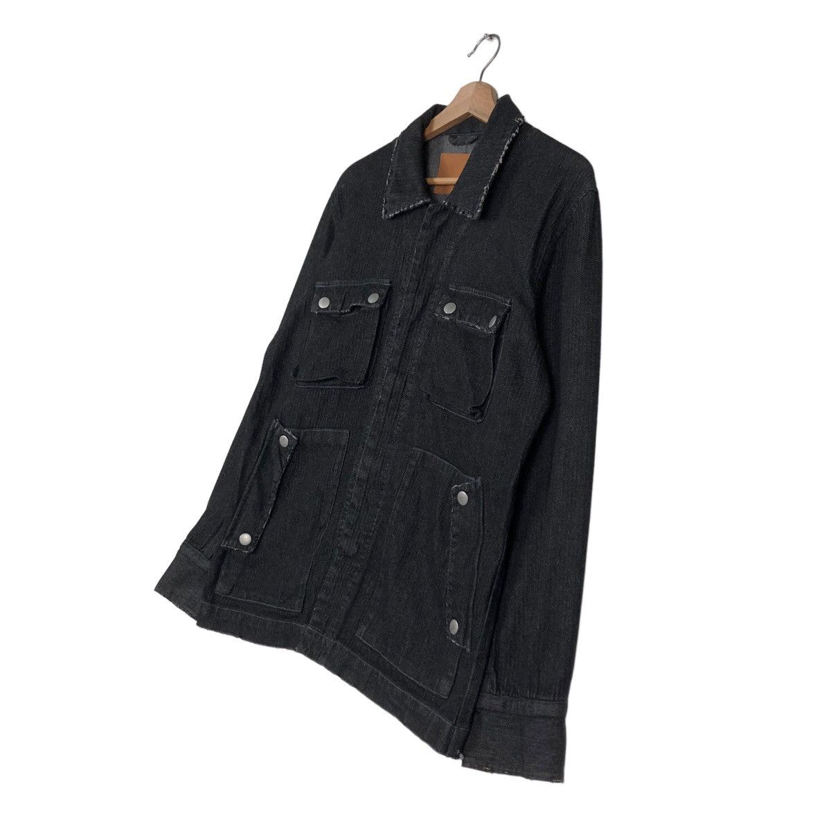 45rpm 🔥Vintage Biker Trucker Denim Jacket Daily News Japan Indigo Size US M / EU 48-50 / 2 - 2 Thumbnail