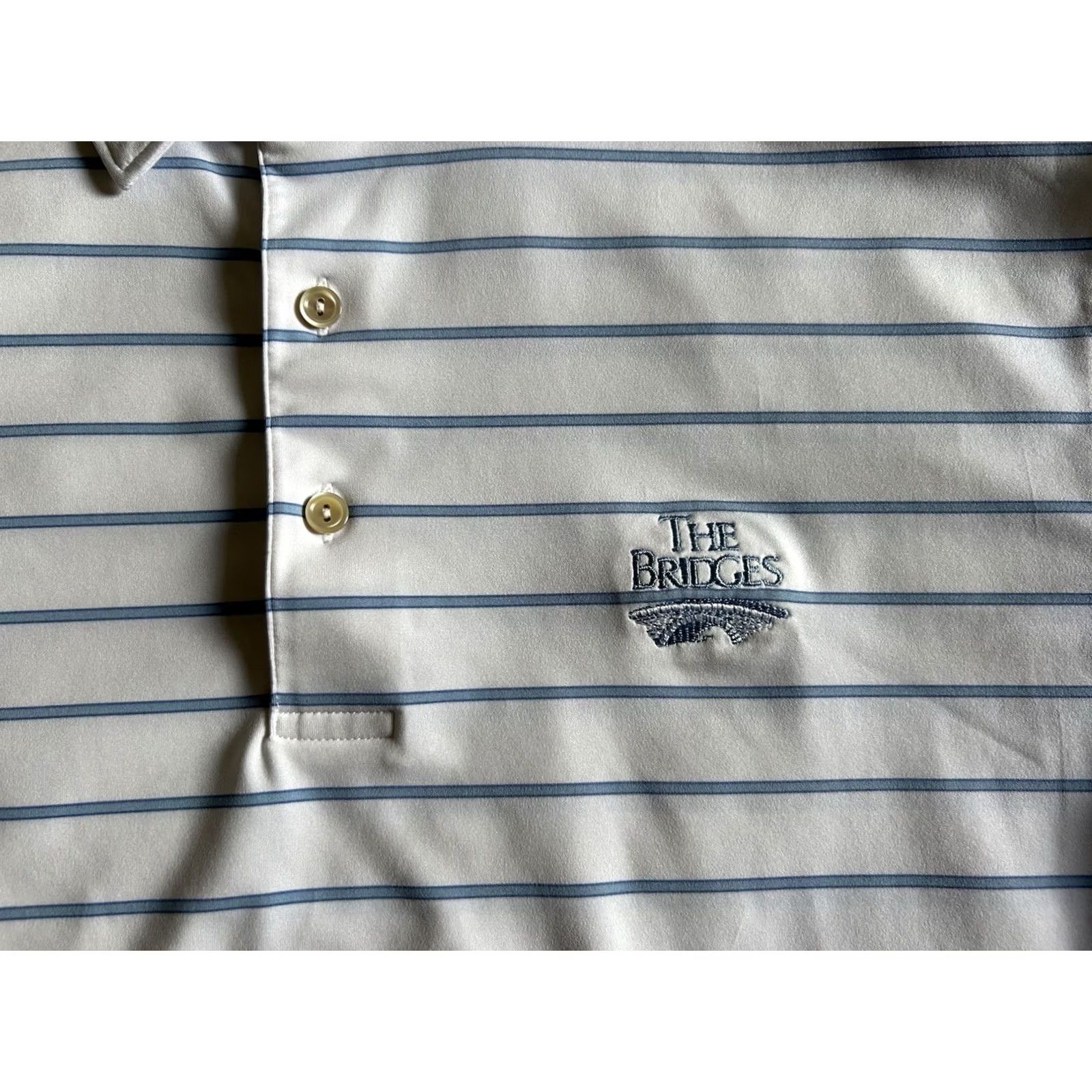 Peter Millar Peter Millar Summer Comfort The Bridges Golf Club Polo M Multicolor Striped Short Sleeve Collared Breathable Shirt Mens Sports Golf Size US M / EU 48-50 / 2 - 3 Thumbnail