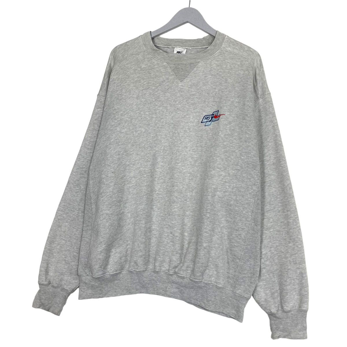Nike × Vintage 💥NIKE 98 EMBROIDERY LOGO SWOOSH CREWNECK Size US L / EU 52-54 / 3 - 2 Thumbnail