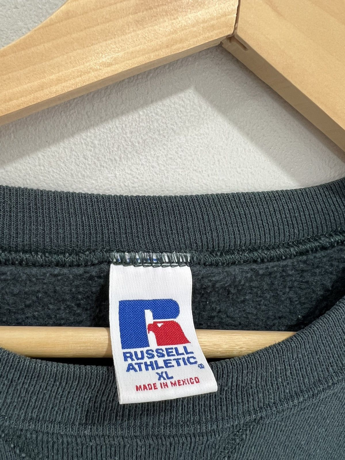 Russell Athletic Vtg Russell Athletic Sweater Sweatshirt green blank Size US XL / EU 56 / 4 - 5 Thumbnail