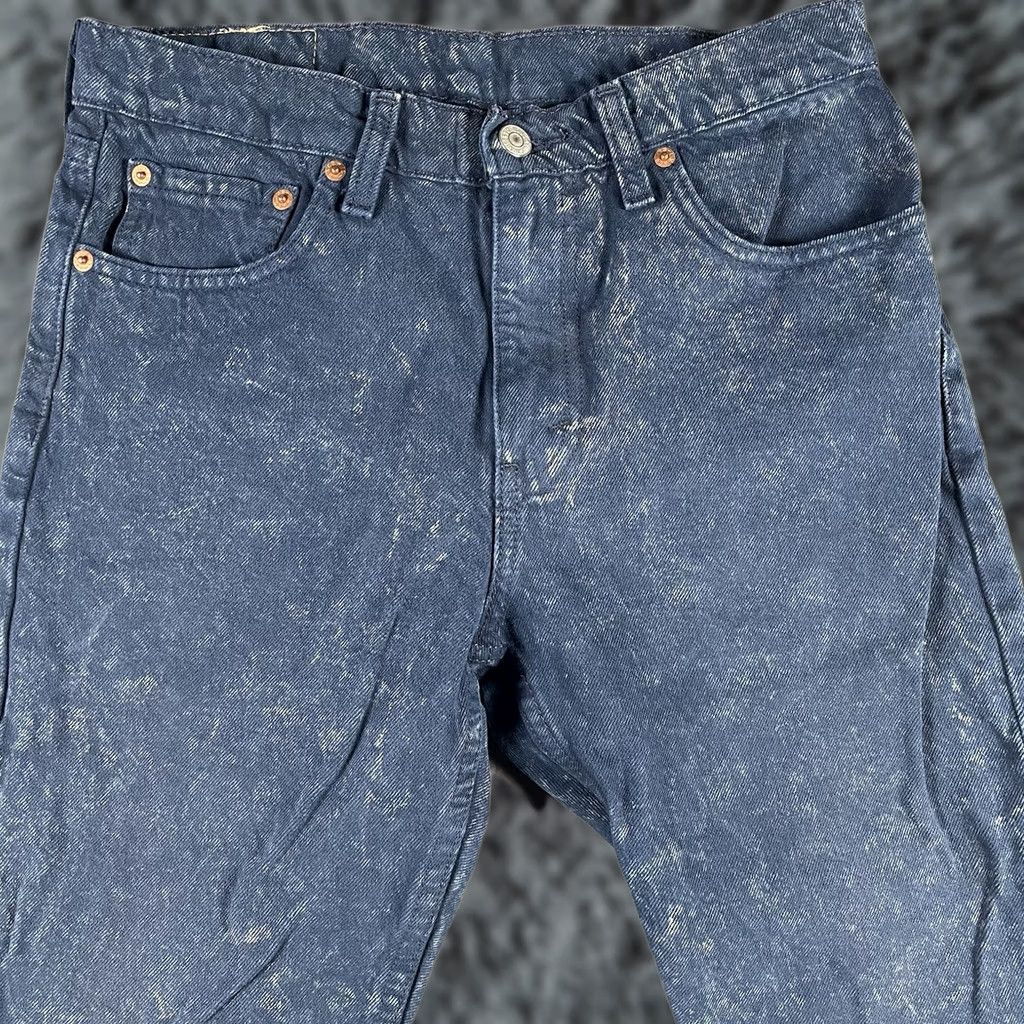 Levi's Levi’s 512 Jeans Mens 29x30 Blue Acid Wash Slim Denim Pants Taper Jeans Size US 29 - 1 Thumbnail