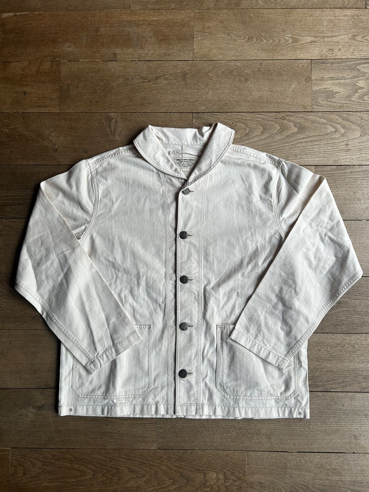 image of Rrl Ralph Laurent Twill Jacket in Beige, Women's (Size 2XL)