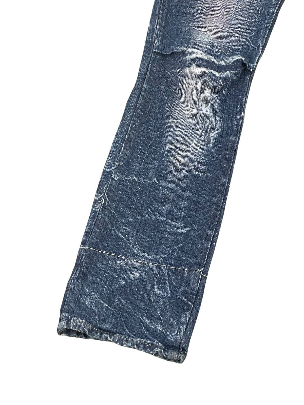 Japanese Brand Double Waist Jeans Roddle Faded Denim Slim1🟦6 Size US 32 / EU 48 - 6 Thumbnail