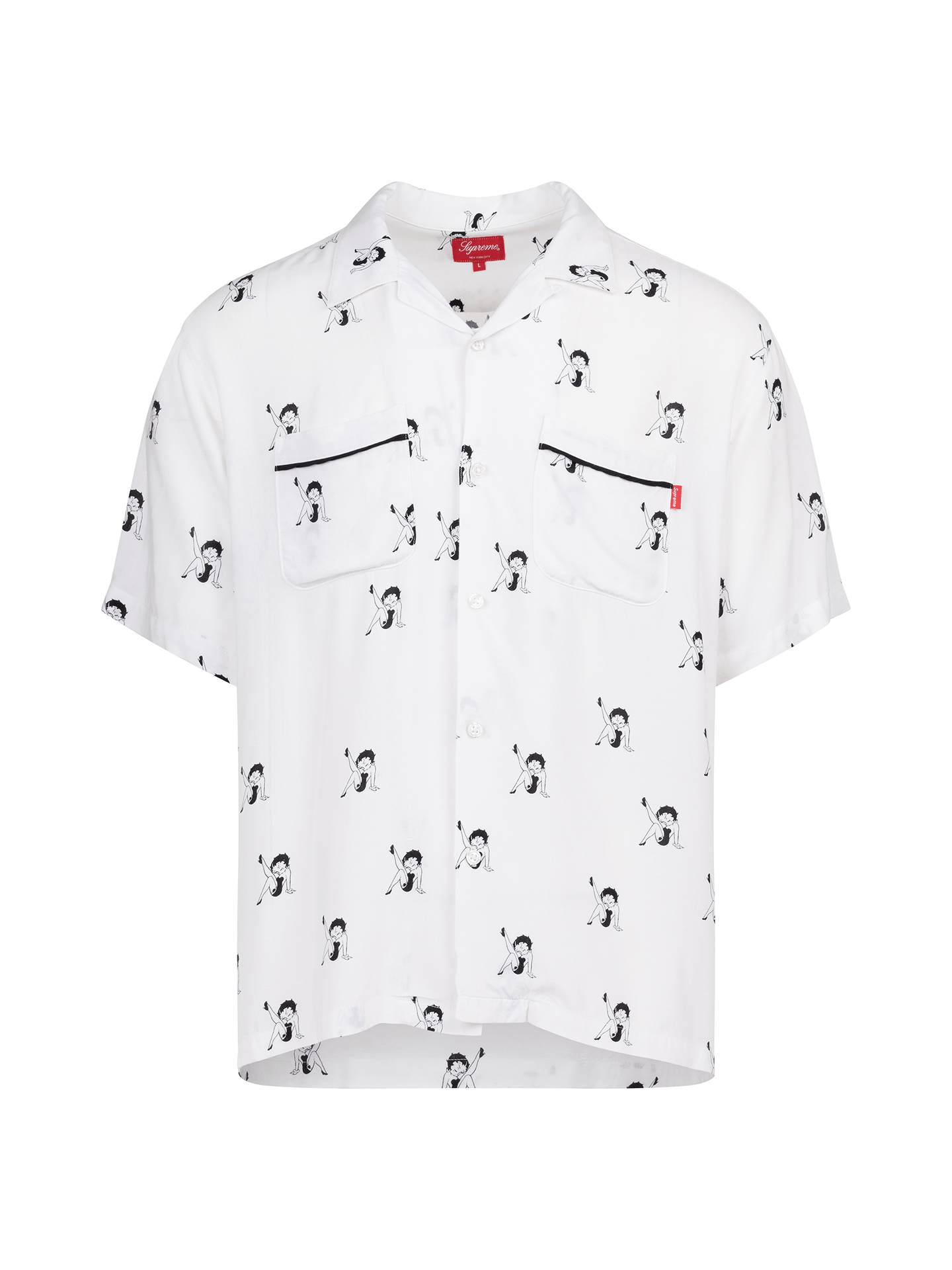Supreme Supreme Betty Boop© white short sleeve shirt Size US L / EU 52-54 / 3 - 1 Thumbnail
