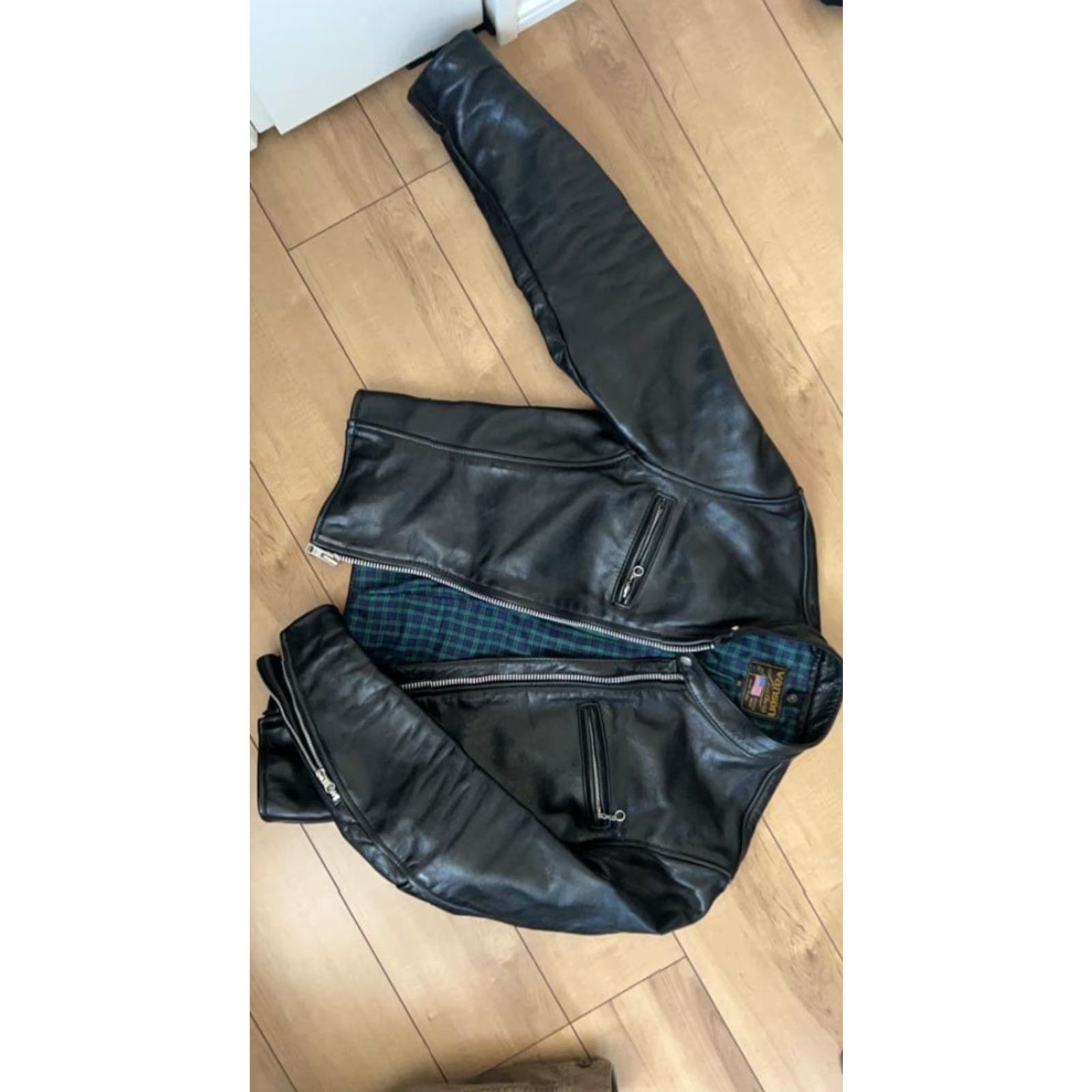 Vintage VANSOn Single Riders Jacket 36 Men 6309 Jacket Mens Black 90s Style Vanson Single Riders Jacket 36 Men 6309 Size US XXS / EU 40 - 3 Thumbnail