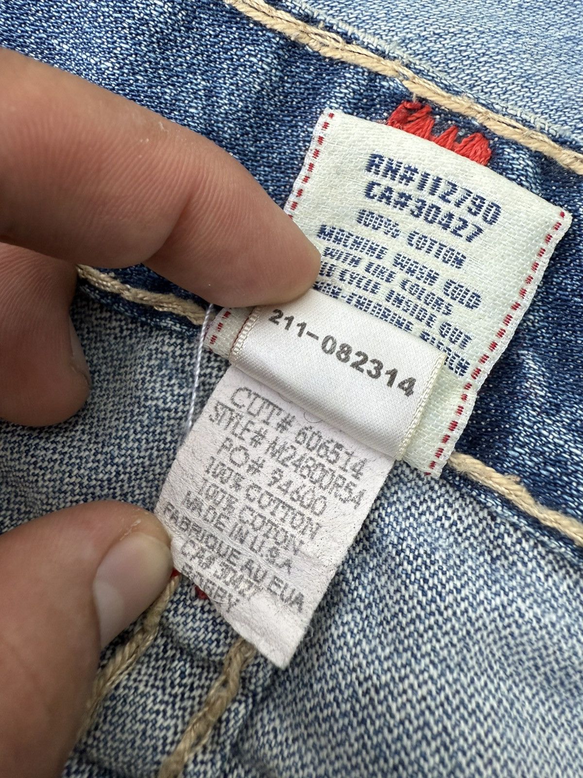 True Religion 90’s TRUE RELIGION RARE POCKET LOGO Y2K DENIM RETRO PANTS Size US 38 / EU 54 - 16 Thumbnail