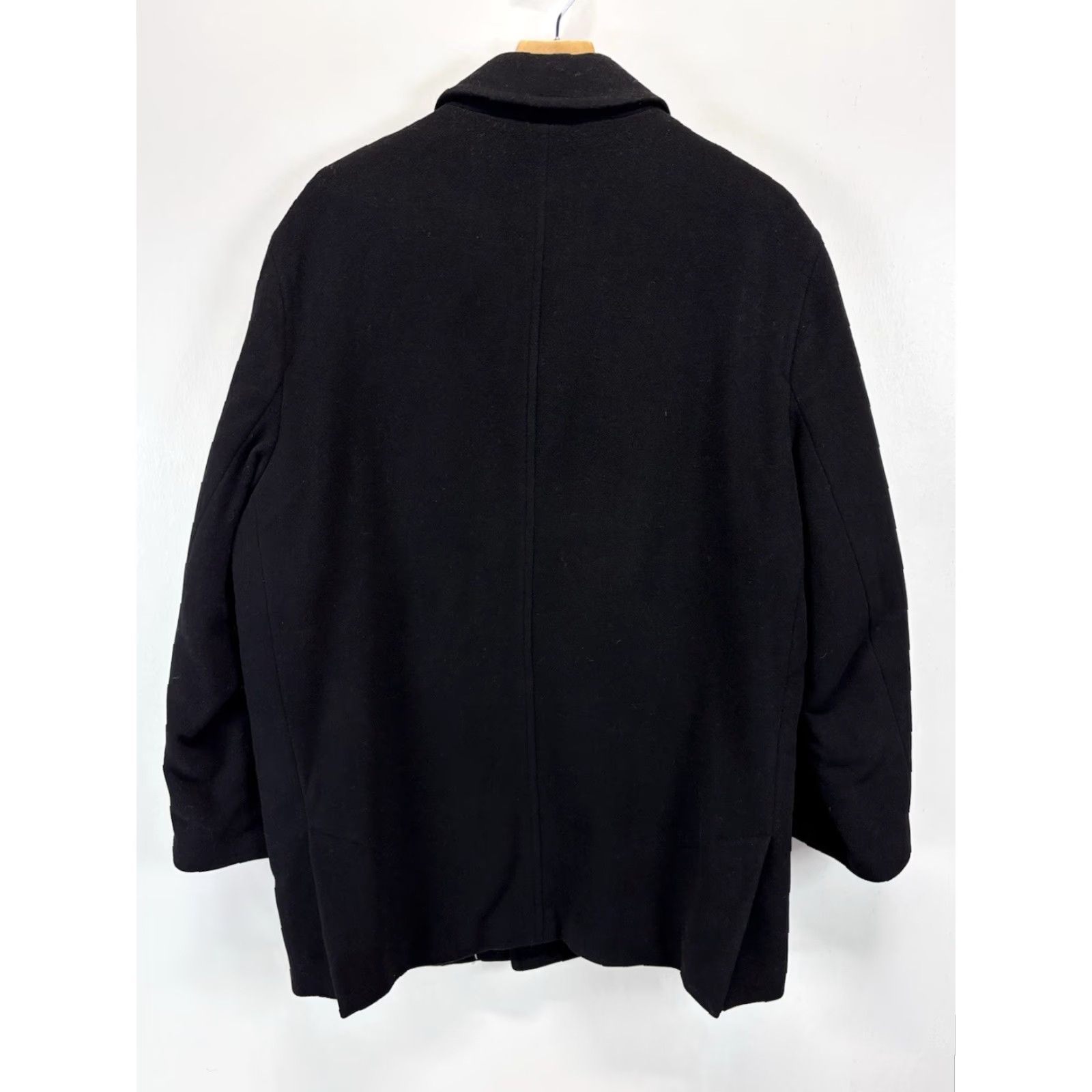 Ralph Lauren Lauren Ralph Lauren Overcoat Men 44R Black Wool Cashmere Quilted Lining Coat Mens Classic Designer Size US S / EU 44-46 / 1 - 5 Thumbnail